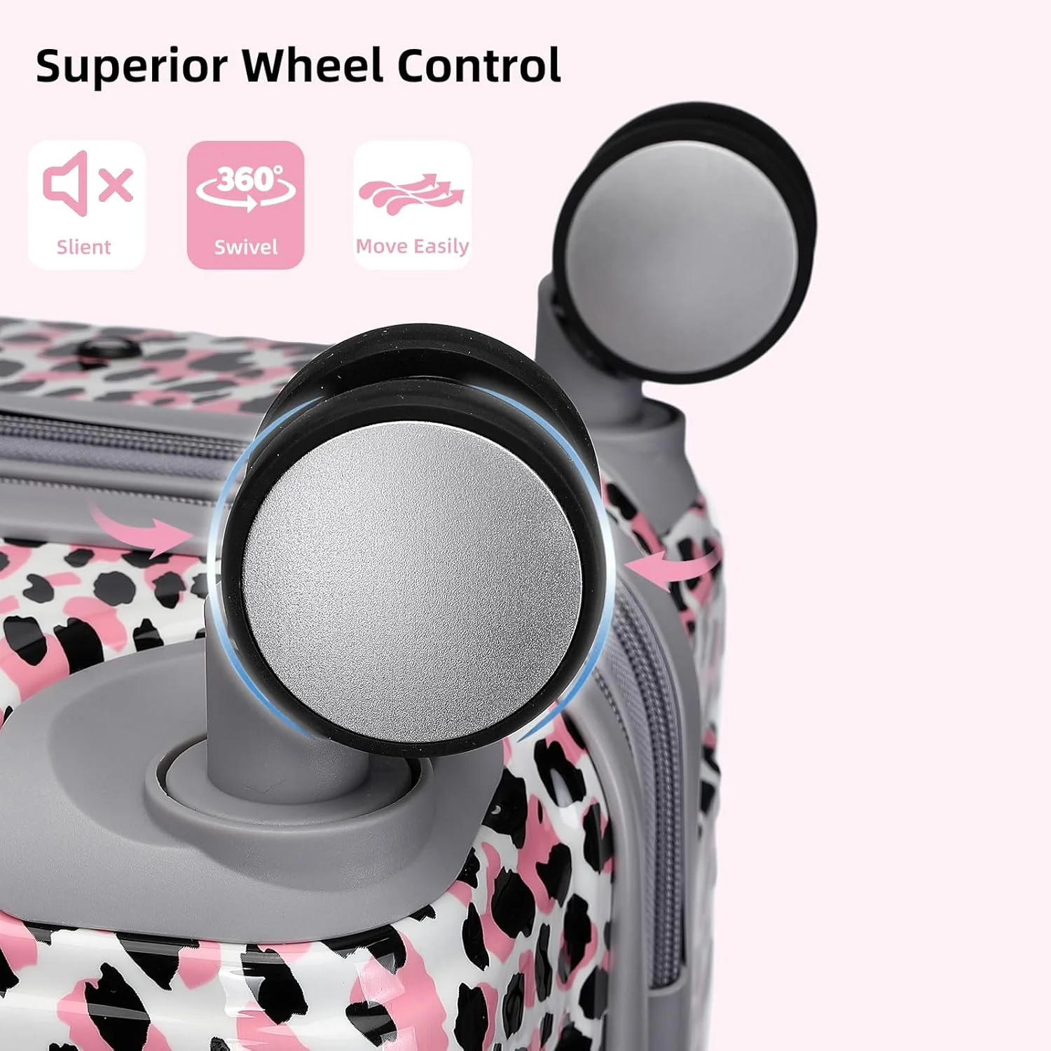 6-piece luggage set, expandable hardshell suitcase set with spinner wheels, lightweight rolling luggage set