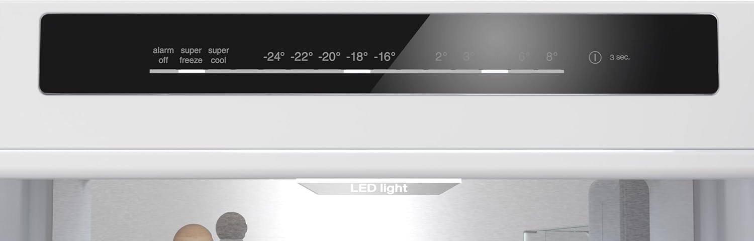 SIEMENS KG39N4X1F, iQ500, Freistehende Kühl-Gefrier-Kombination, Gefrierbereich unten, 363 l, Total noFrost, hyperFresh, extrem leise, LED Beleuchtung, 203 x 60 cm, Gebürsteter Stahl AntiFingerprint