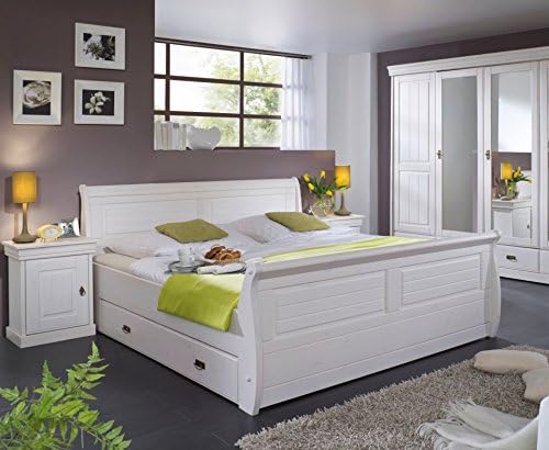 moebel-eins Roman Komplett-Schlafzimmer; Material Massivholz, Kiefer