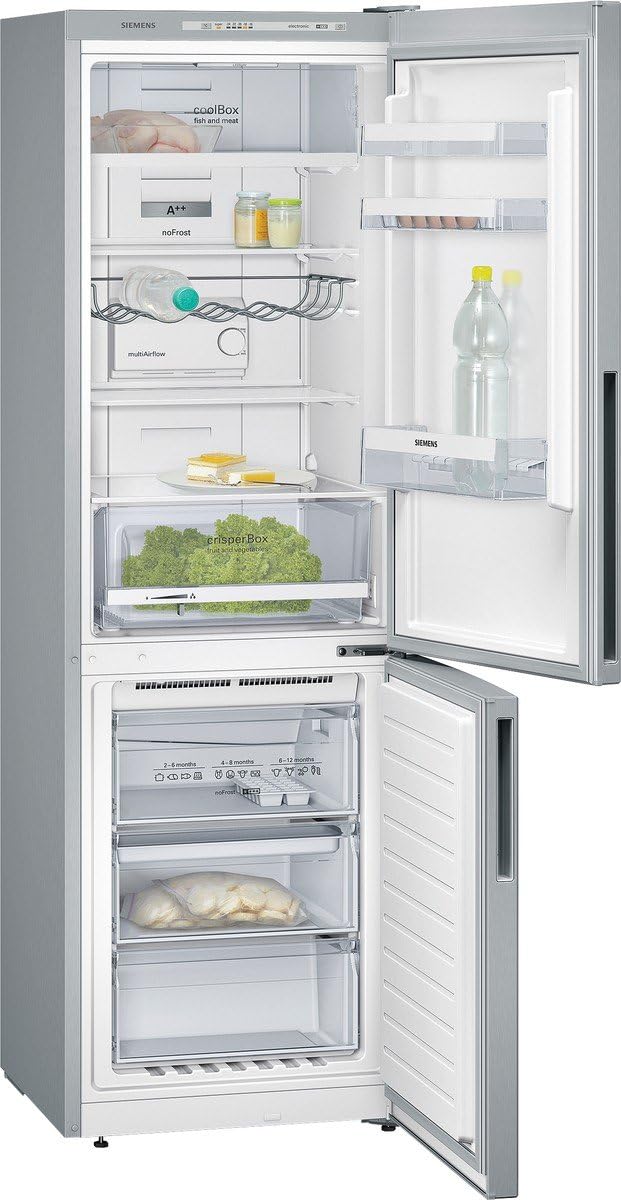 Siemens iq300 kg36nvl31 Réfrigérateur/Congélateur/A + +/partie: 233 L/congélateur Partie refroidissement: 86 L/Acier inoxydable/Nofrost/superfreezing/éclairage LED
