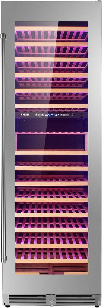 Thor 24-Inch162-Bottle Stainless Steel Dual Zone Wine Cooler