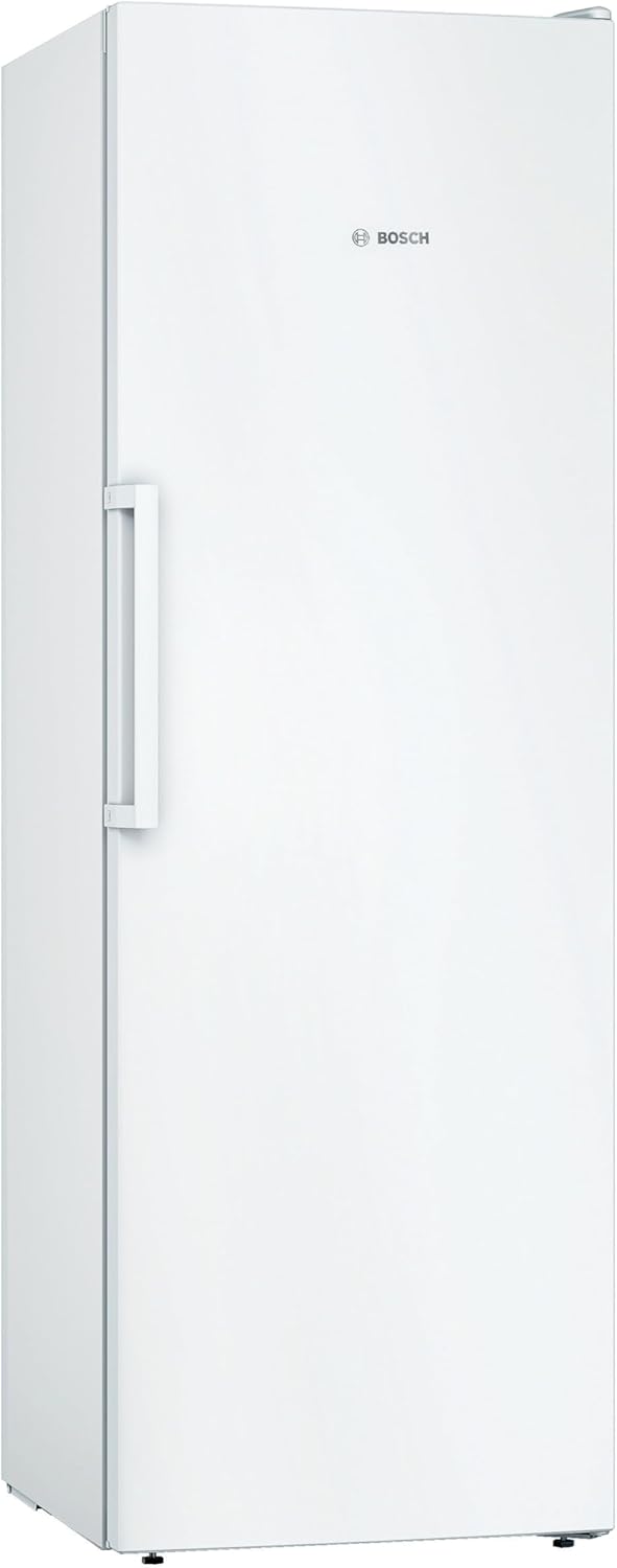 Bosch GSN33VWEP, Serie 4, Freistehender Gefrierschrank, 176 x 60 cm, 225 L Gefrieren, NoFrost, BigBox Schublade für großes Gefriergut, Flexibler Gefrierraum, Multi Airflow - gleichmäßige Kühlung, Weiß