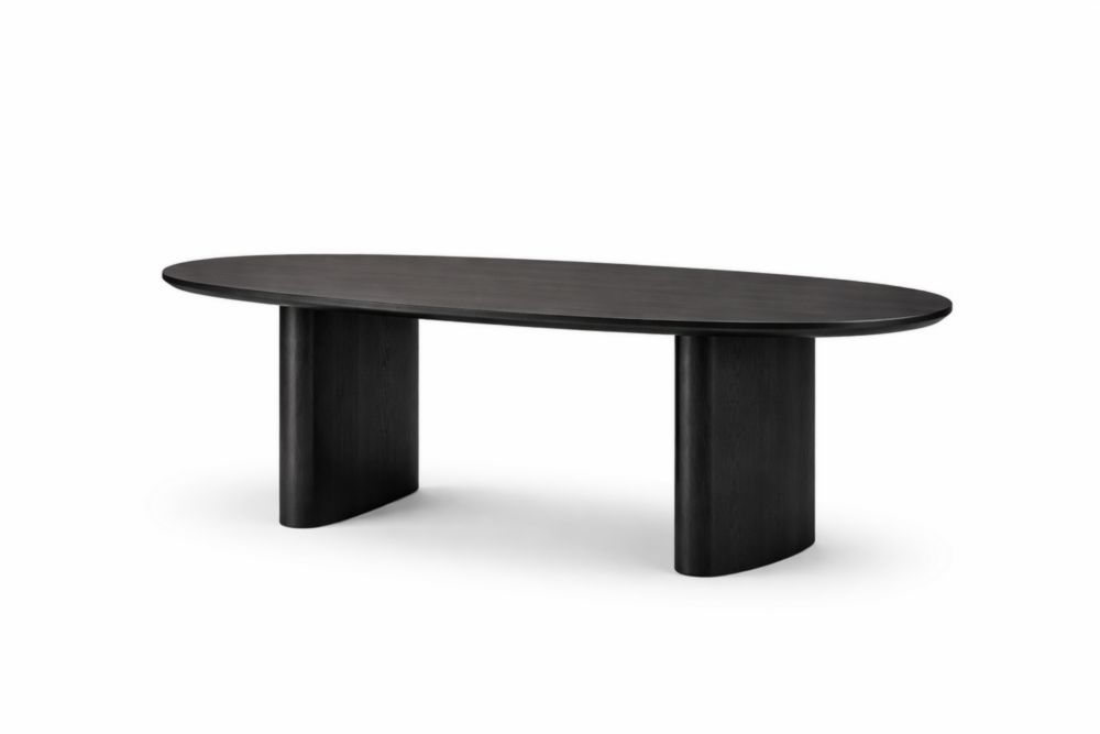 Oval Solid Oak Dining Table