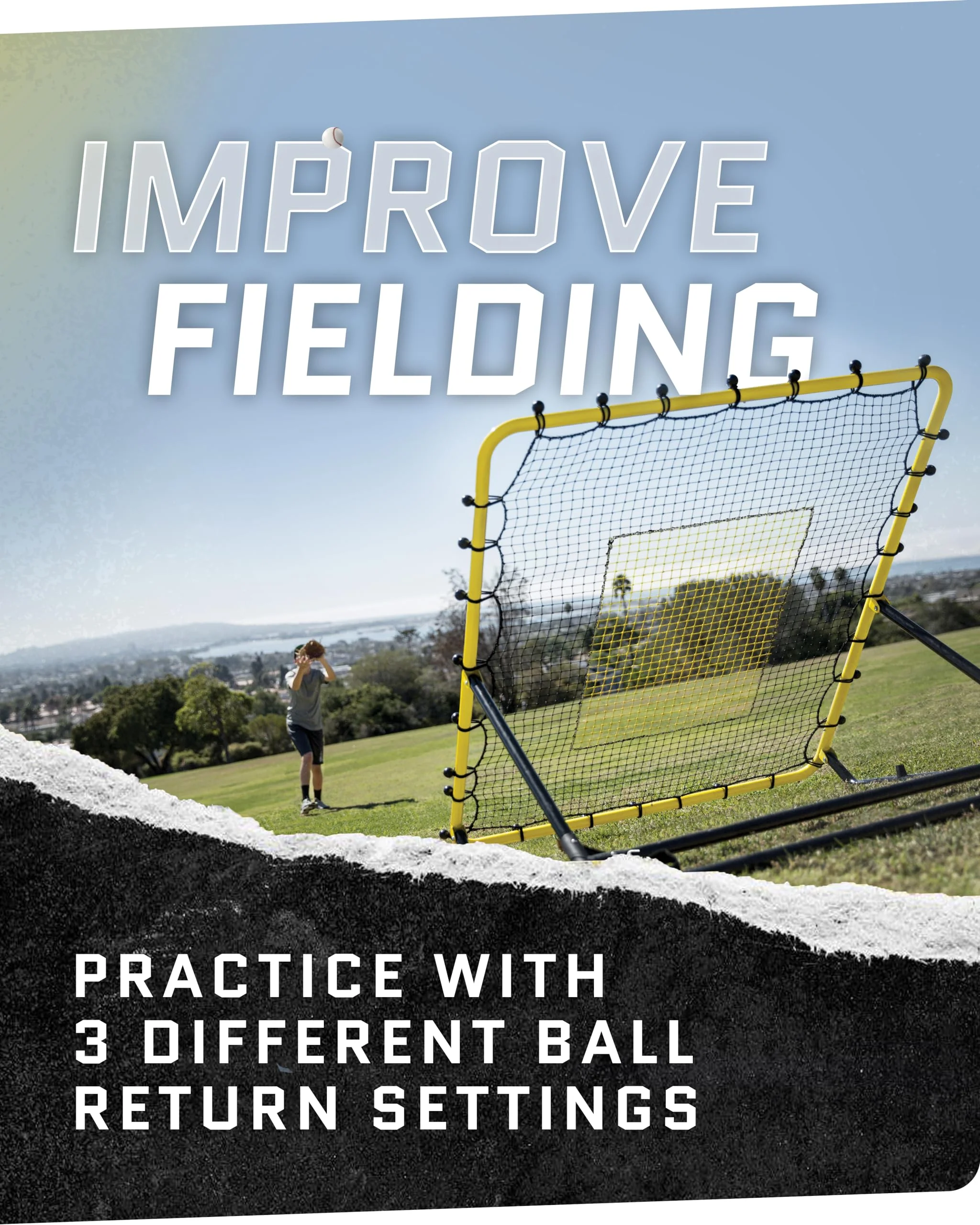SKLZ Fielding Trainer with Line Drive & Fly Ball Return Settings