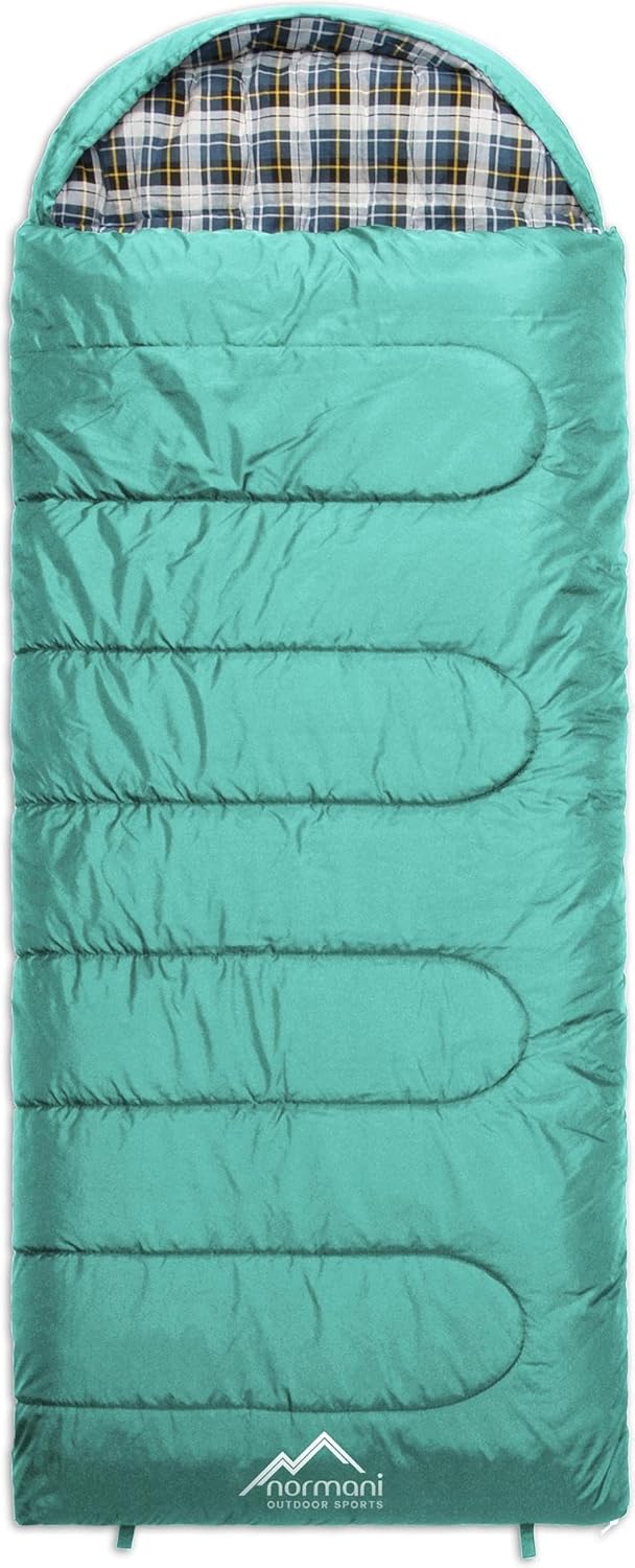 normani 4-in-1-Funktion Extrem Outdoor Schlafsack 'Antarctica' aus Nylon Rip-Stop mit 500 + 250 g/m² Hollow Fiber Füllung 220 x 90 cm