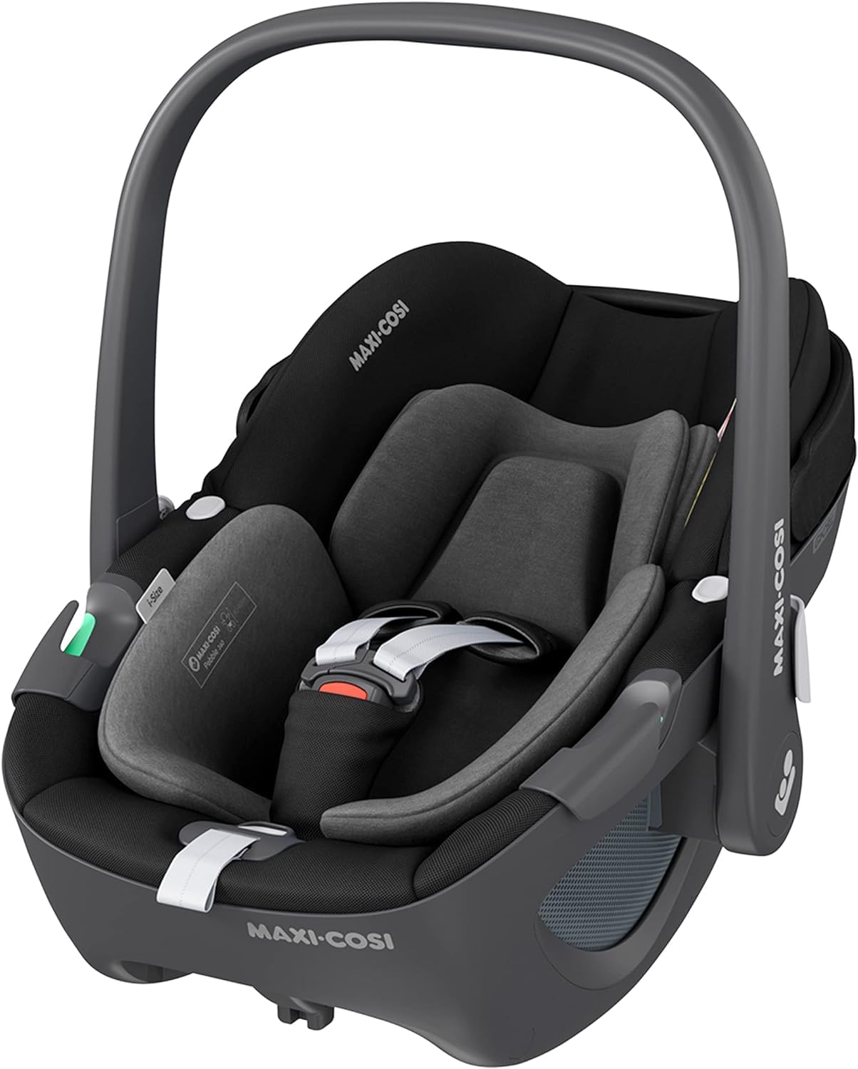 Maxi-Cosi Pearl 360 dla niemowlaka i-Size, Fotelik samochodowy obrotowy 360, od 3 miesięcy do 4 lat (61–105 cm), Obracanie jedną ręką, ClimaFlow, Uprząż z systemem Easy-In, G-CELL, Authentic Graphite