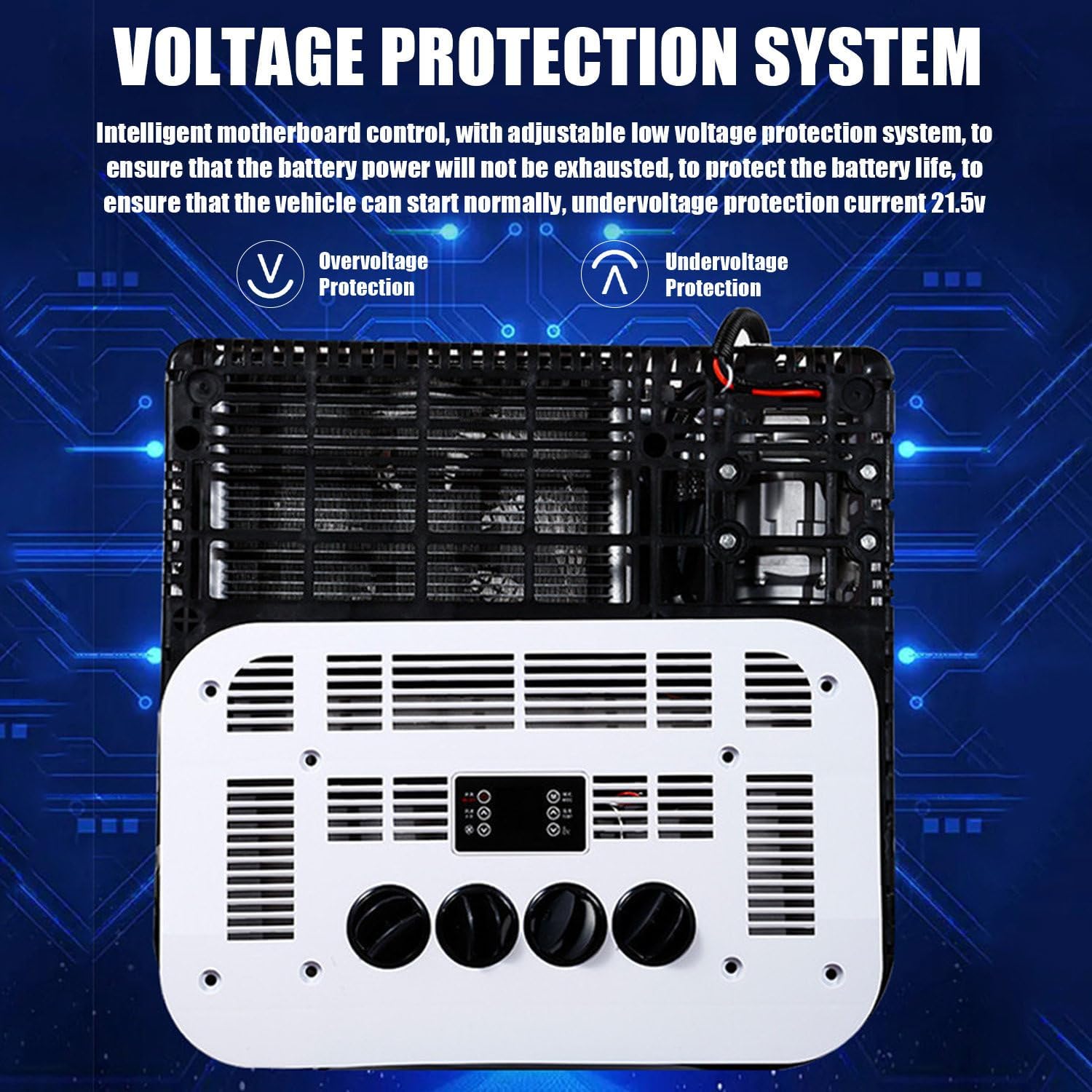 Dc 12 V/24 V Wohnmobil-Dachklimaanlage, Leise Klimaanlage Wohnwagen, Parkklimaanlage, 2200W Kühlfunktion, Klimaanlage Für LKW, Wohnmobil, Bagger, Camper 24V