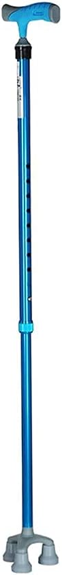 Lauflernhilfen für Senioren LIZHIQIANG Old Man Crutch, Four Feet Aluminium Alloy Walking Stick - Men Ms Cane - Leichter, langlebiger Teleskopstock - Action-Gehhilfe (Color : 4 feet) Rollator