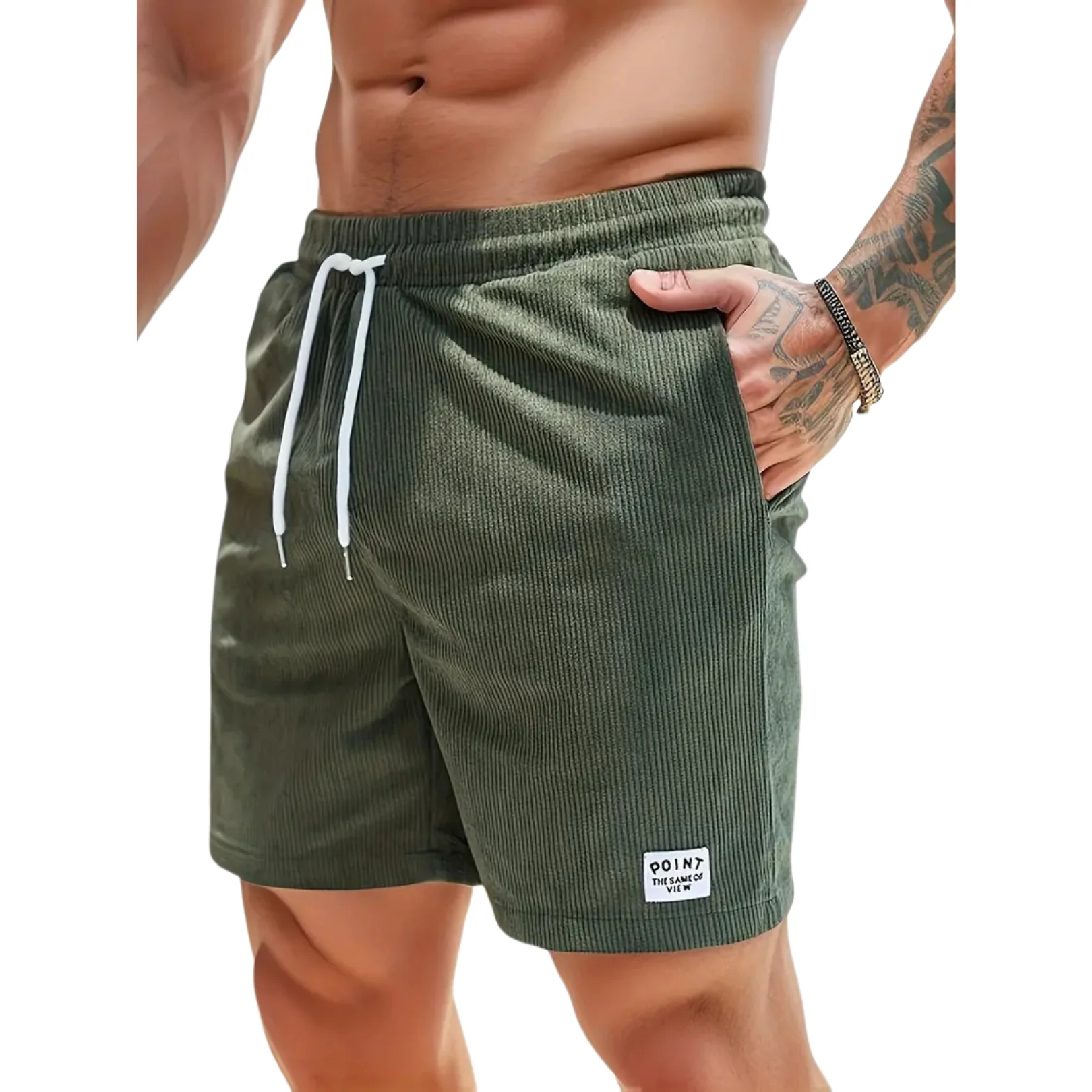 L?ssige Herren Badeshorts ��ber dem Knie mit Seitentaschen