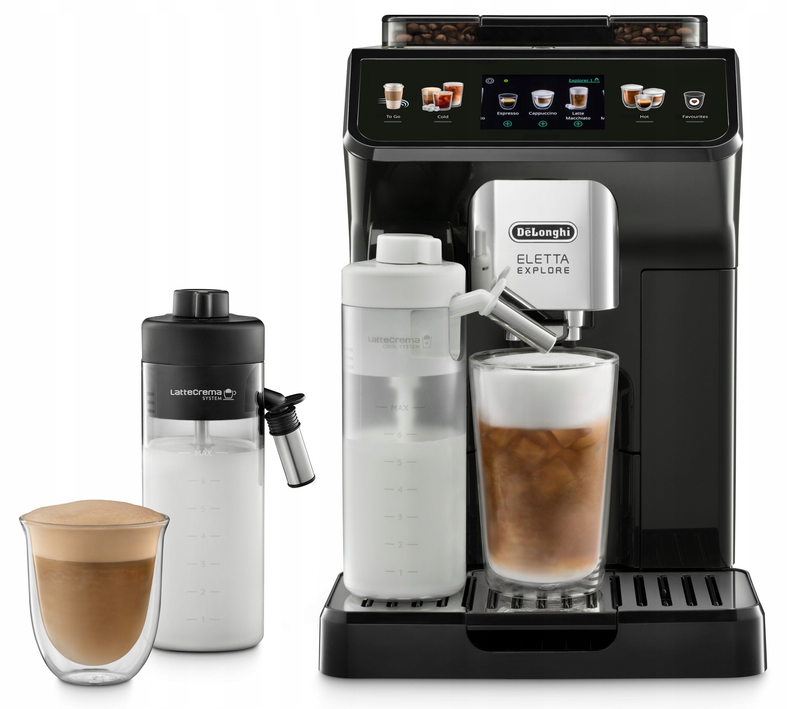Automatyczny ekspres ciśnieniowy De'Longhi ECAM450.55.G Eletta 1450W czarny