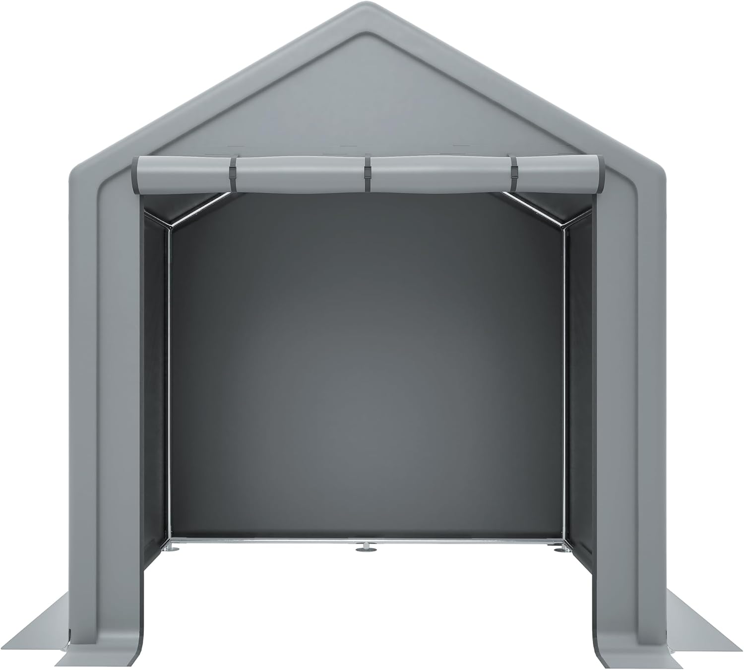 Geräteschuppen Fahrradgarage 190x170x200 cm wetterfest wasserdicht Winterfest Gartenhaus Stahl Lagerzelt für Fahrräder Motorräder Gartengeräte UV-beständig