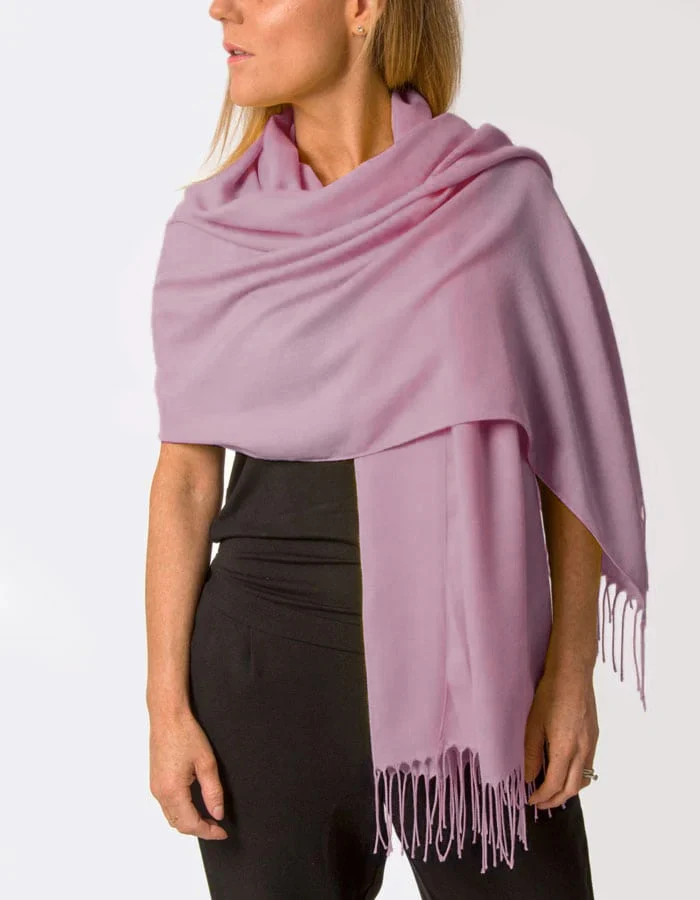 Mauve Pashmina Shawl Wrap Scarf