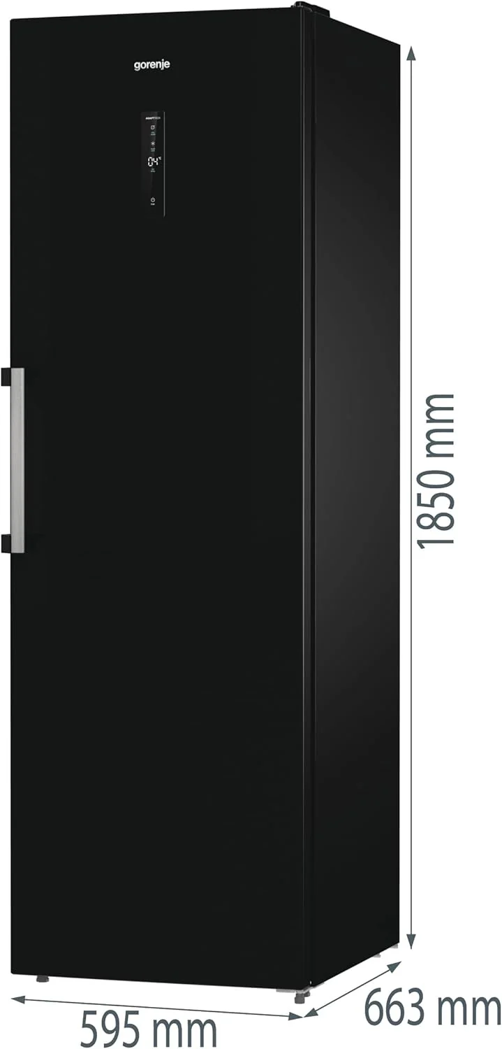 Gorenje R 619 DAXL6 Koelkast/AdaptTech/FreshZone/Snelkoelfunctie/Ventilatiekoelsysteem/LED Display/398l/185cm/EEK D/Roestvrij staal