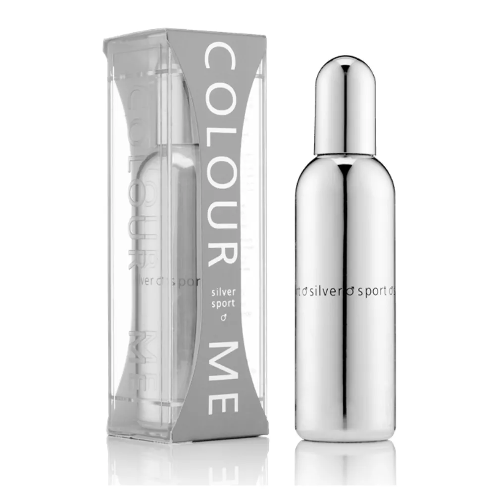 Colour Me Silver Sport Eau De Parfum for Him �C Men's Fresh Citrus Spicy Fragrance
