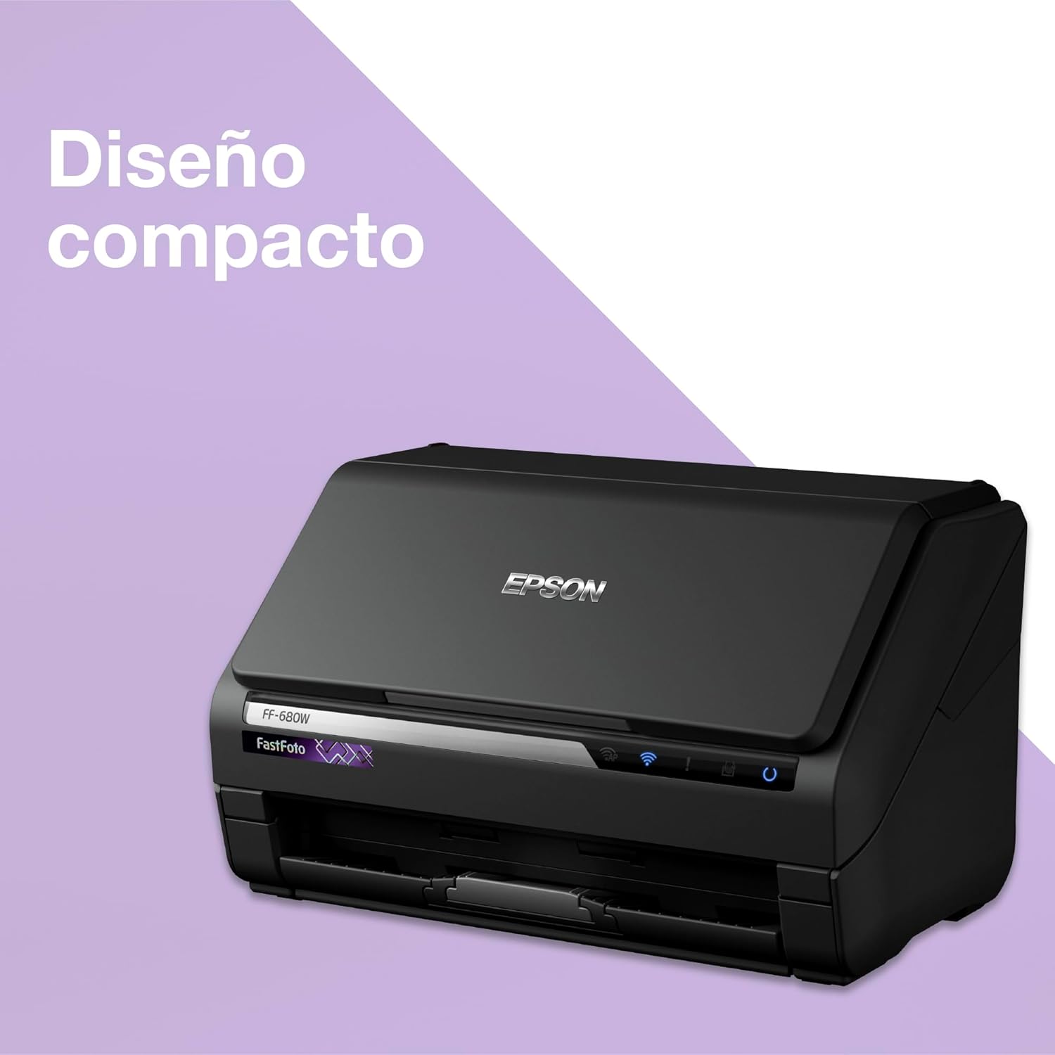 Epson WorkForce ES-580W Scanner, Dokumentenscanner (scannt ohne PC, 35 Seiten bzw. 70 Bildern pro Minute, bis DIN A4, beidseitiger Scan in einem Durchgang, automatische Ausrichtung) One size