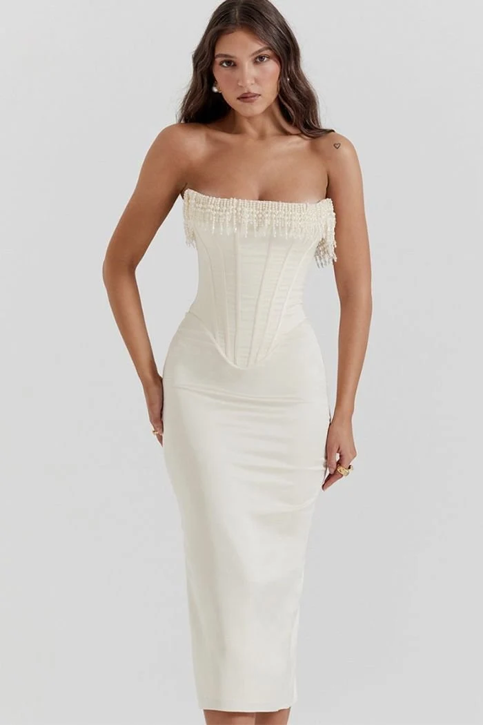 Elegantes tr?gerloses Kleid