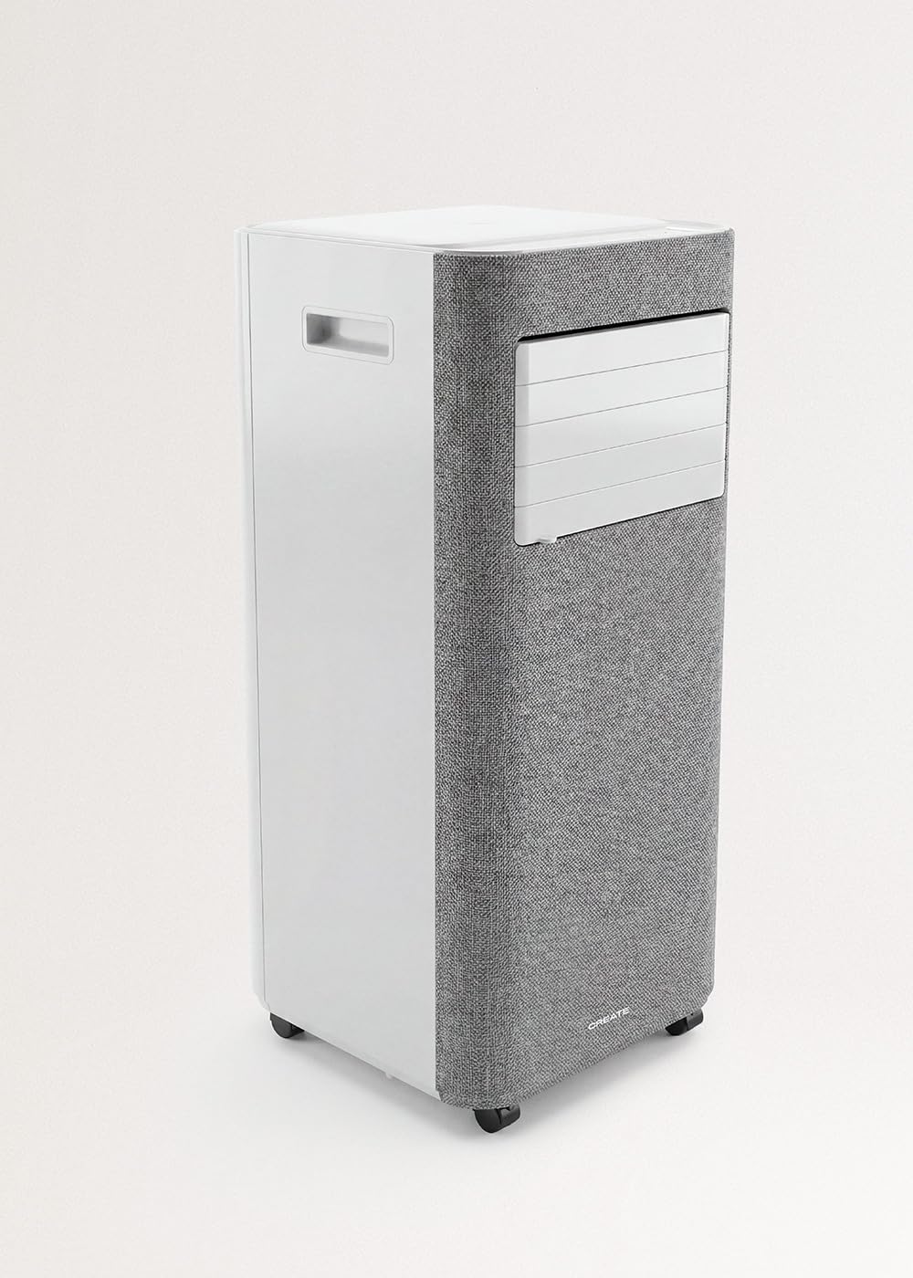 CREATE SILKAIR TEXTILE DUAL CONNECT 9000 / Mobile Klimaanlage 4 in 1 WiFi 9000 BTU mit Wärmepumpe / Mit Absaugset für Schiebe- und Klappfenster, bis 20m², 24L, 1005W