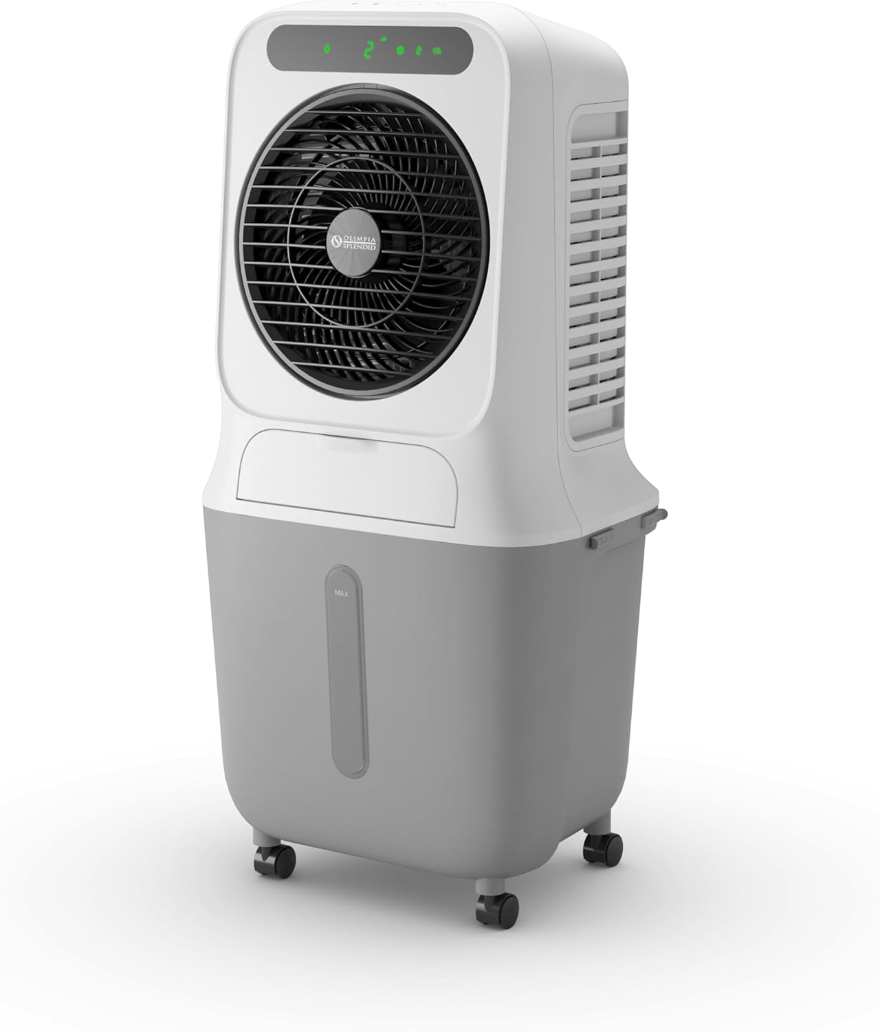 Olimpia Splendid, Peler 25 Wifi Verdunstungskühler, 25 Liter, Luftreiniger mit Verdunstungspanel, Leistungsstarke Kühlung, Belüftung, Touchscreen-Display
