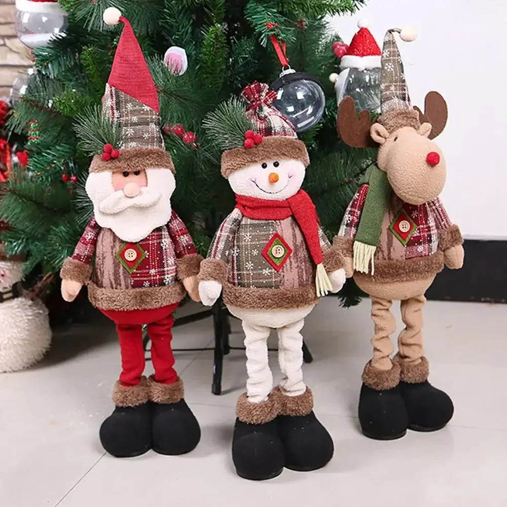 SANTAFLAIR – Stijlvolle feestelijke Kerstmanpop voor elegante feestdecoratie