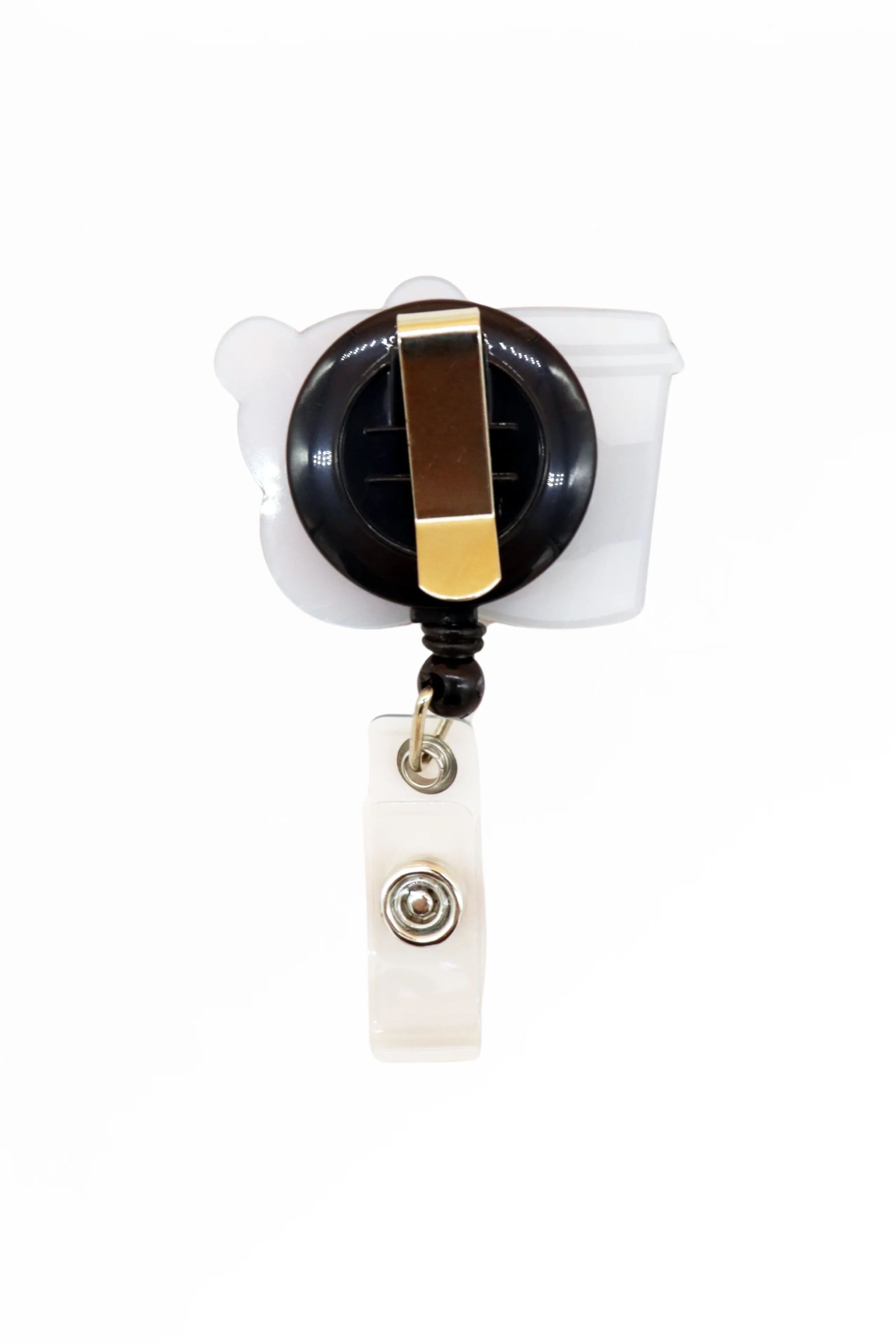 Coffee Bear Badge Reel
