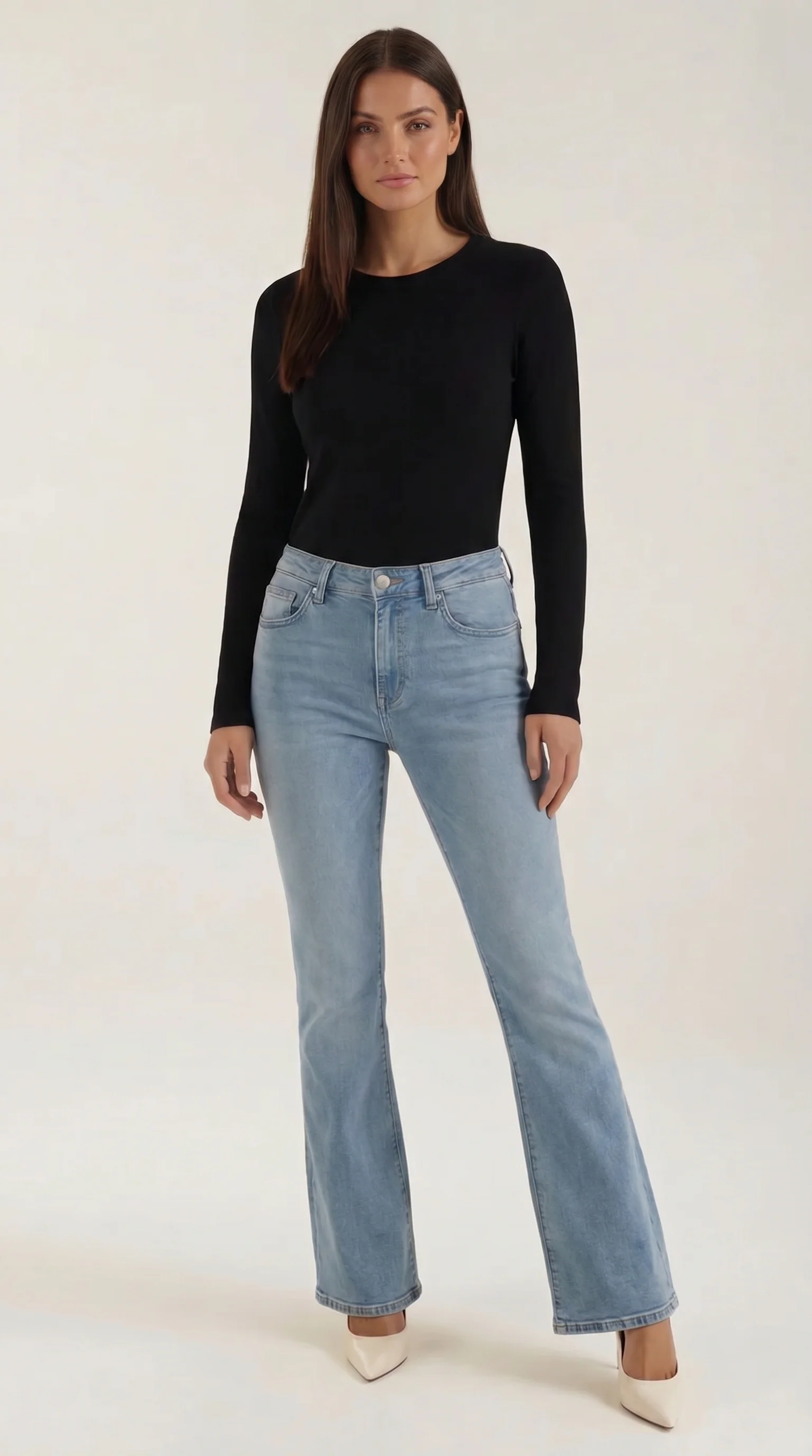 Langarmshirt mit gerippter Struktur