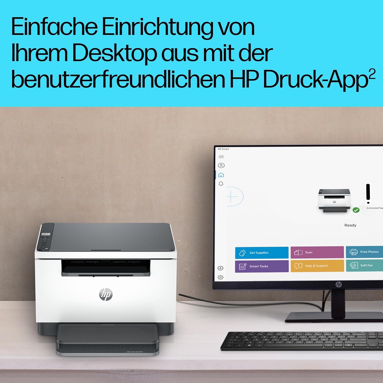 HP LaserJet MFP M235sdw Multifunktions-Laserdrucker Schwarzweiß, Drucken, Kopieren, Scannen, Automat.beidseitiger Druck, Dual-Band Wi-Fi, USB, LAN, HP Smart App, Intelligente Benutzeroberfläche