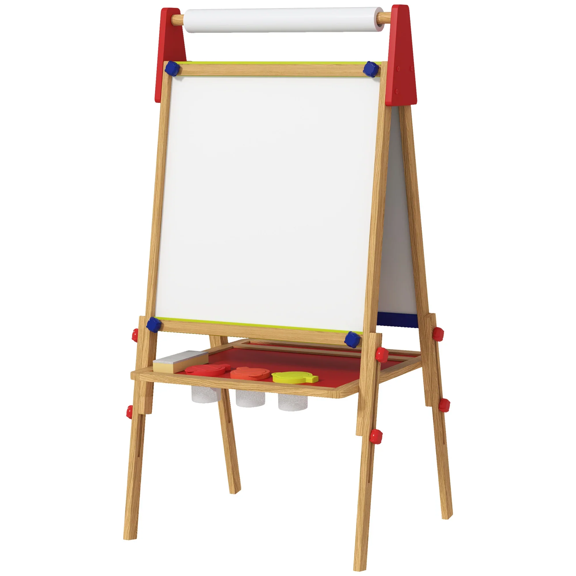AIYAPLAY 3-in-1 kindertafel in hoogte verstelbaar �C natuurhout