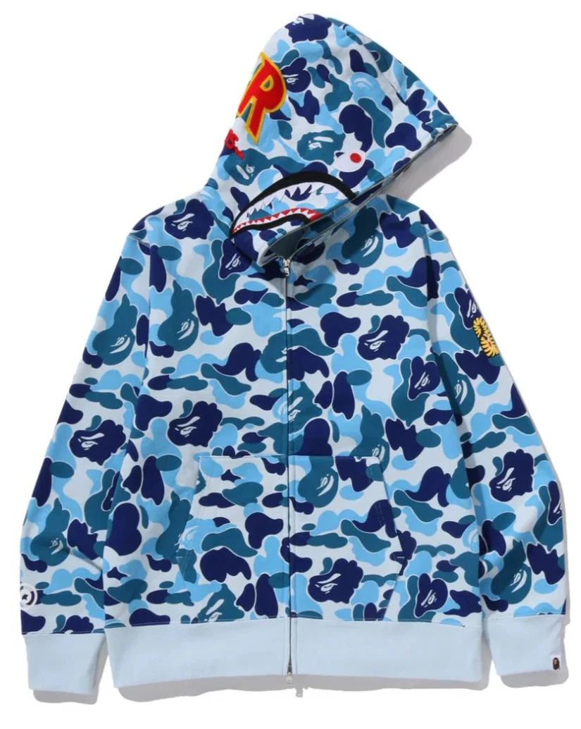 ABC CAMO 2ND SHARK FULL ZIP HOODIE MENS 1M30-115-008