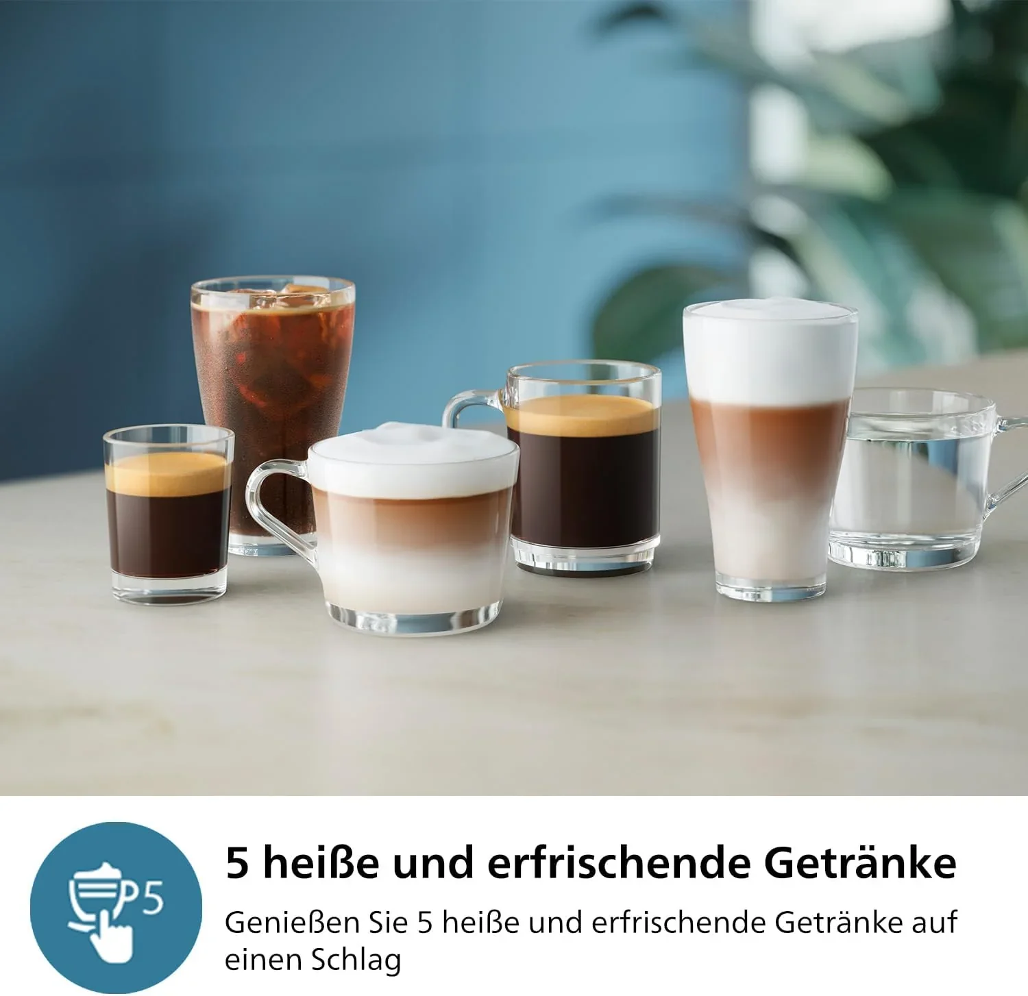 Philips 2300 Serie Vollautomatische Espressomaschine - 4 Getr?nke, modernes Farb-Touchscreen-Display, LatteGo-Milchsystem, SilentBrew, Keramikmahlwerk, AquaClean-Filter. Wei?es Chrom (EP2333/40)