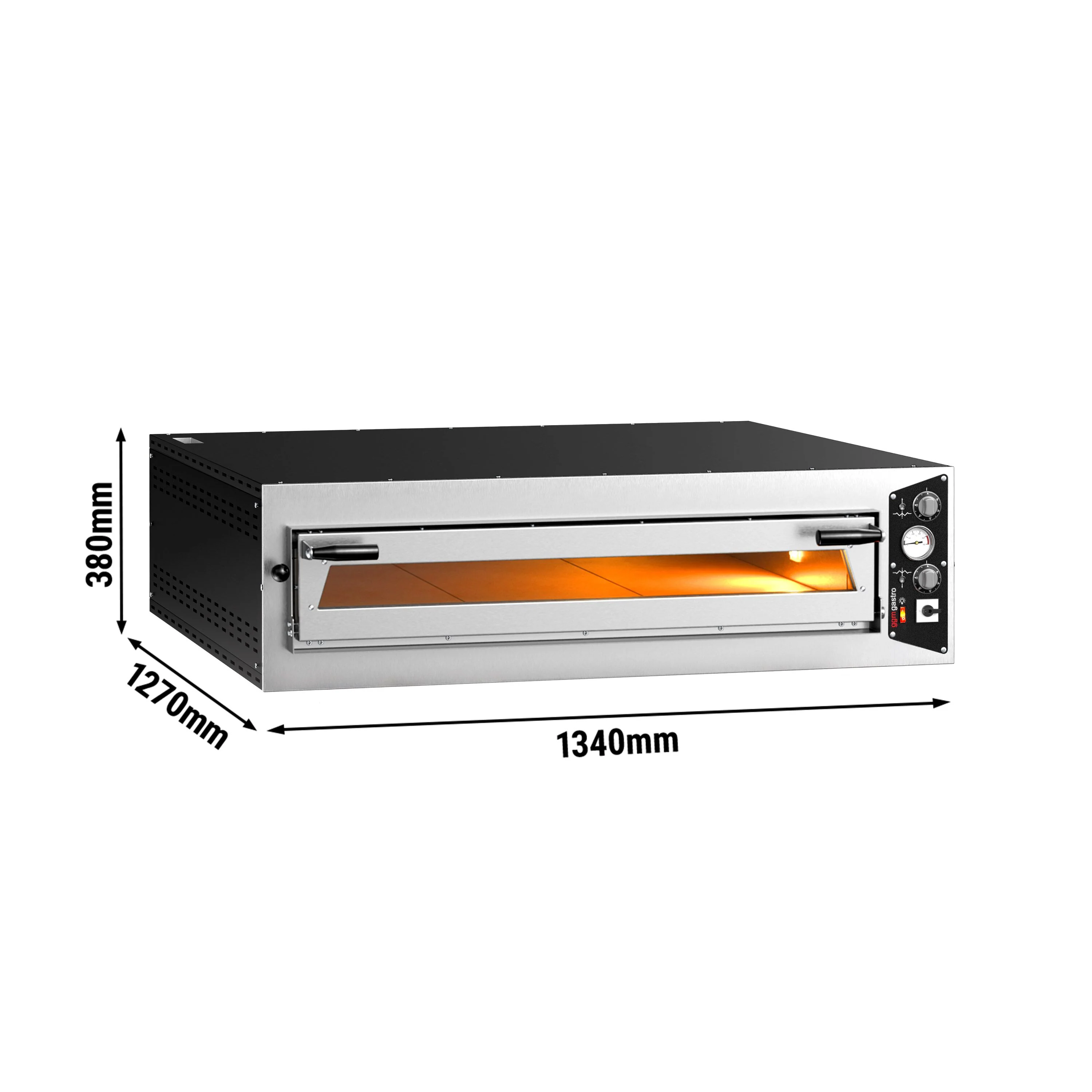 Elektrisk pizzaovn �C 9 �� 34 cm (bred) �C manuell