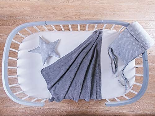 tweeto® Babybett 7 in 1 – mitwachsendes Babybett aus Holz | höhenverstellbares Beistellbett & Gitterbett | umbaubar zu Kinderbett & Laufstall (Buche Natur)