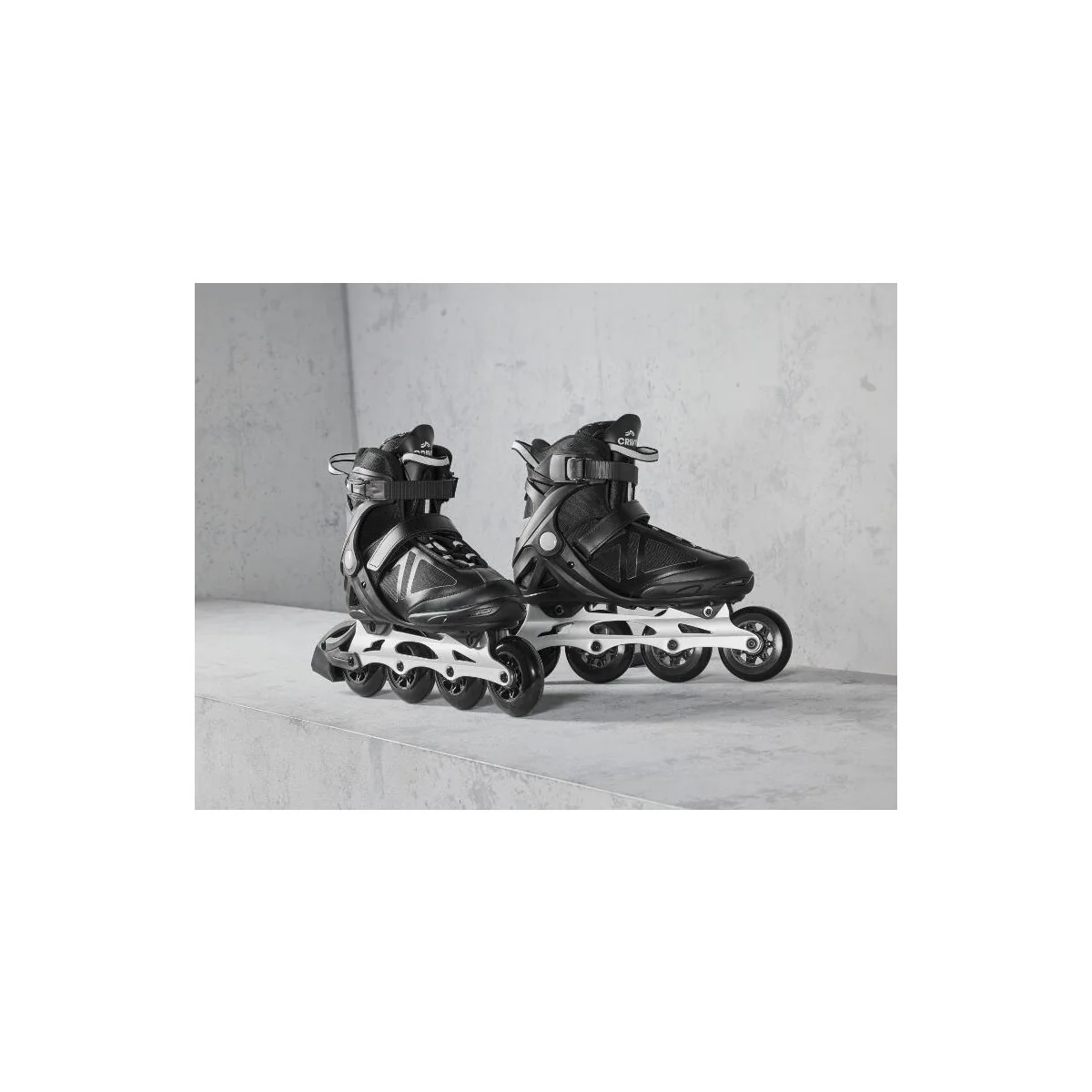CRIVIT Dames Inlineskates, Softboot, 38, zwart - B-keus als nieuw