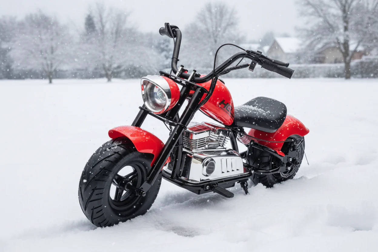 Neo Outlaw Harley style Juniors 24V Electro chopper Cruiser High Powered Kids Electric Motorbike - Red