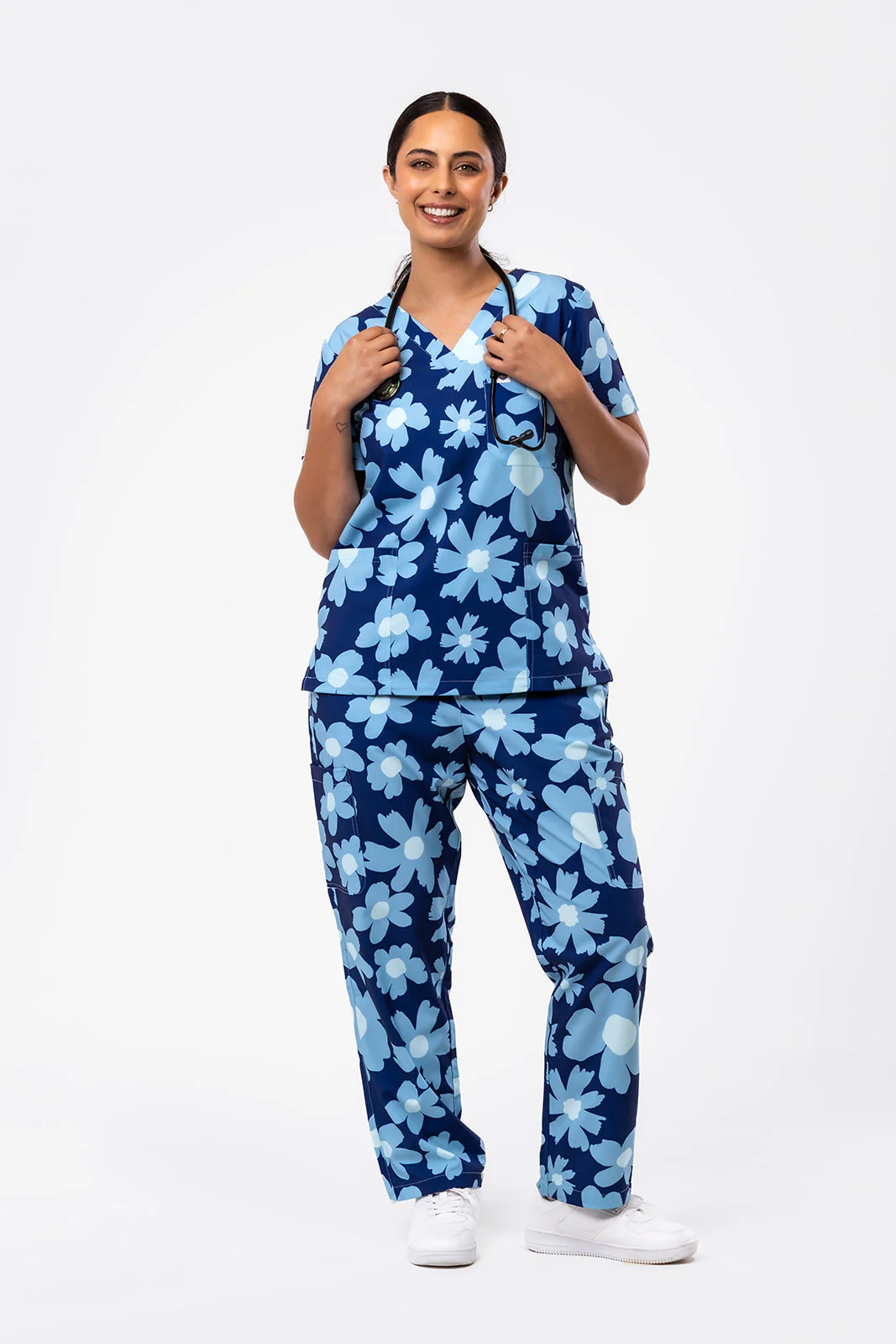 Frosty Blooms Scrub Set