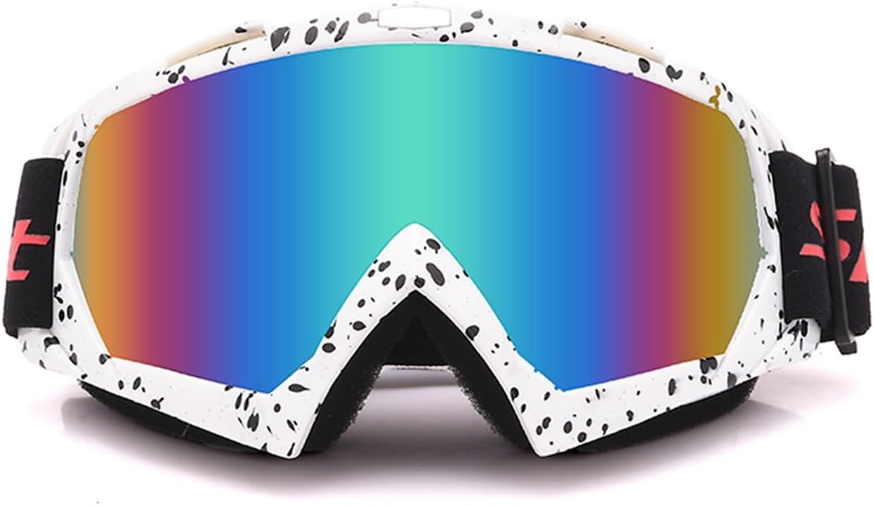 Skibrille – Nebel, Skibrille für Erwachsene, große Maske, Brille, Skifahren, Herren/Damen, Schnee, Snowboard, Brille – Sand, winddicht, atmungsaktiv, Motorradbrille für den Außenbereich (Farbe: