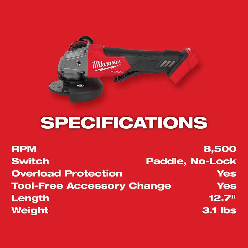 2025 Milwaukee 2880-20 M18 FUEL? 4-1/2