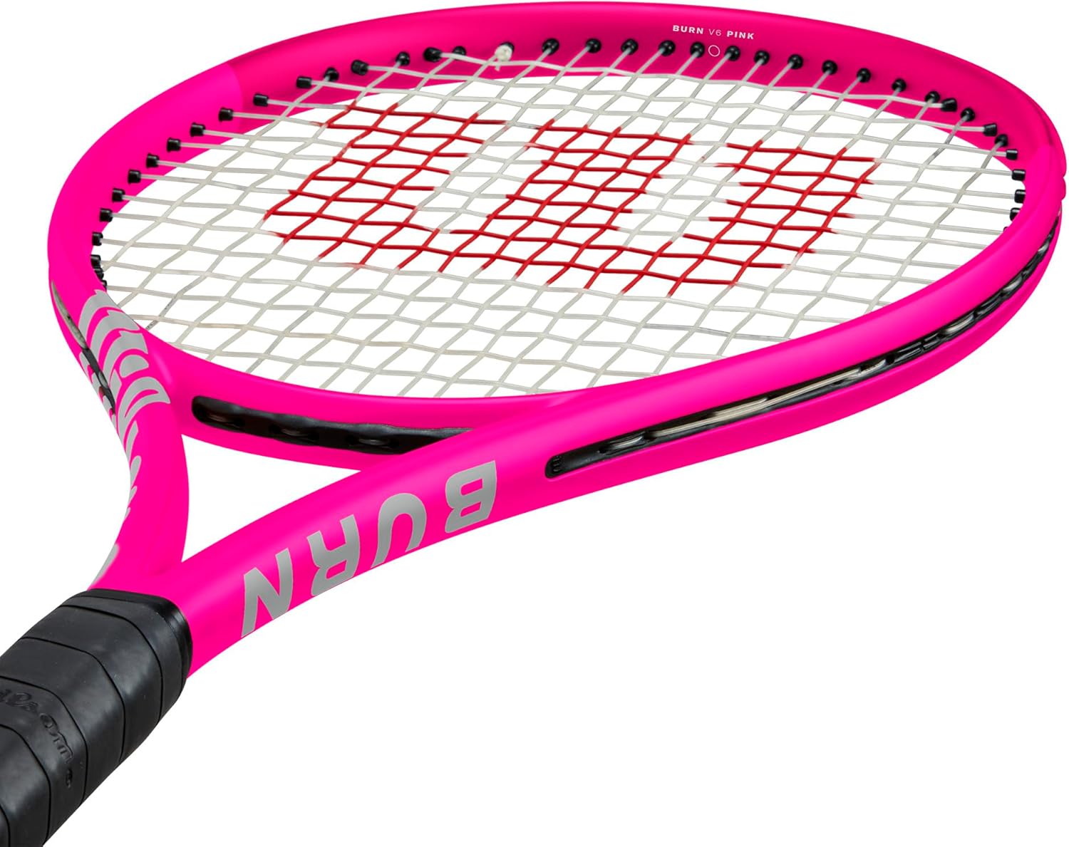 Wilson Burn V6 105 S Tennisschläger – Pink, Griffgröße 1-4 1/8 Zoll besaitet