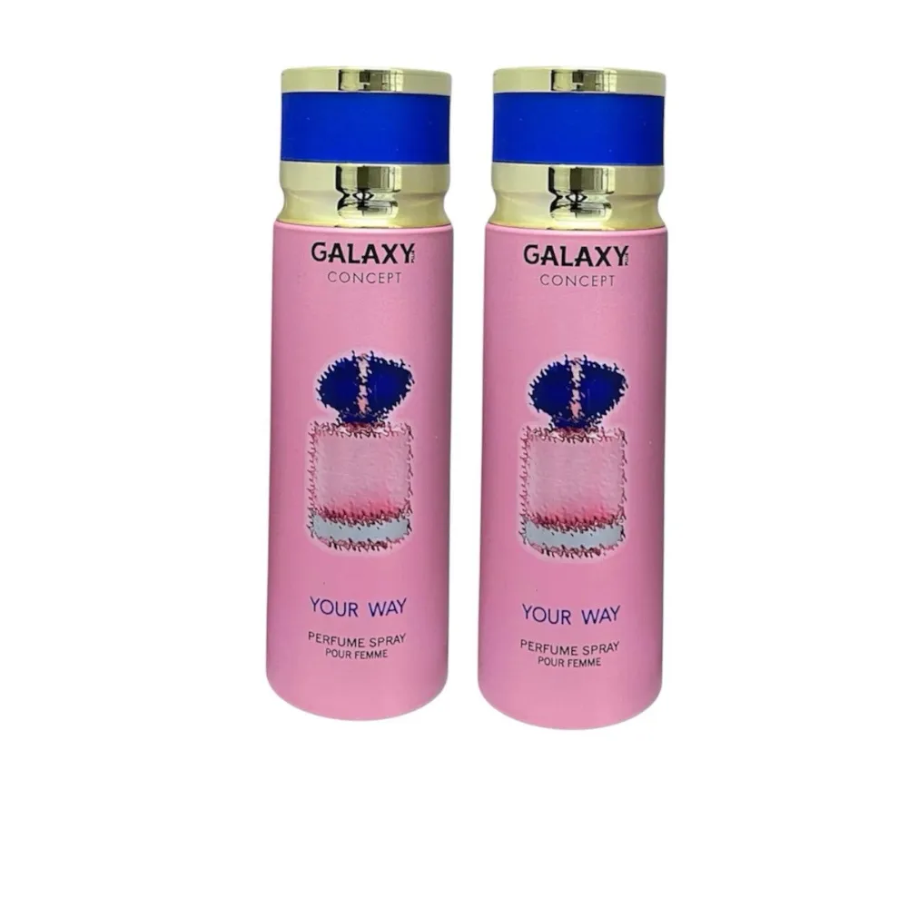 2 x Galaxy Plus Concept YOUR Way Body Spray a?? 200ml