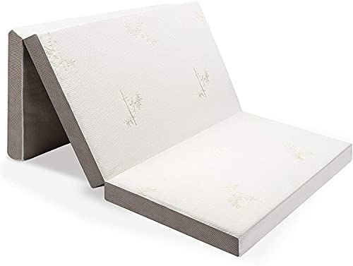 Milliard Materasso Pieghevole in Tre, Spessore 10 cm per Ospiti con Rivestimento Removibile Ultra Morbido e Fondo Antiscivolo (Singolo 90 cm x 190 cm) : Amazon.it: Casa e cucina