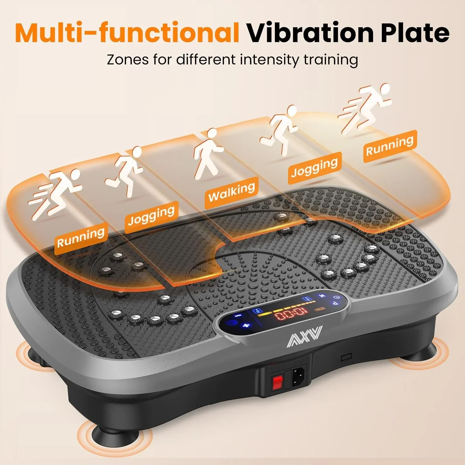 AXV Vibration Plate Fitness Platform Trainer Suitable for men and women to lose weight