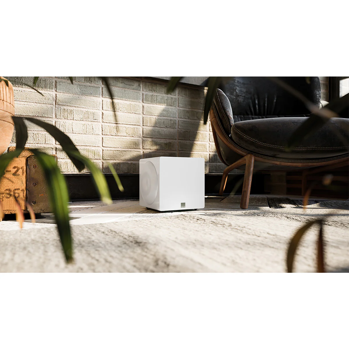 2025 SVS 3000 Micro Gesloten Subwoofers met Dubbele Actieve 8 Inch Woofer - Paar (Piano Gloss White)