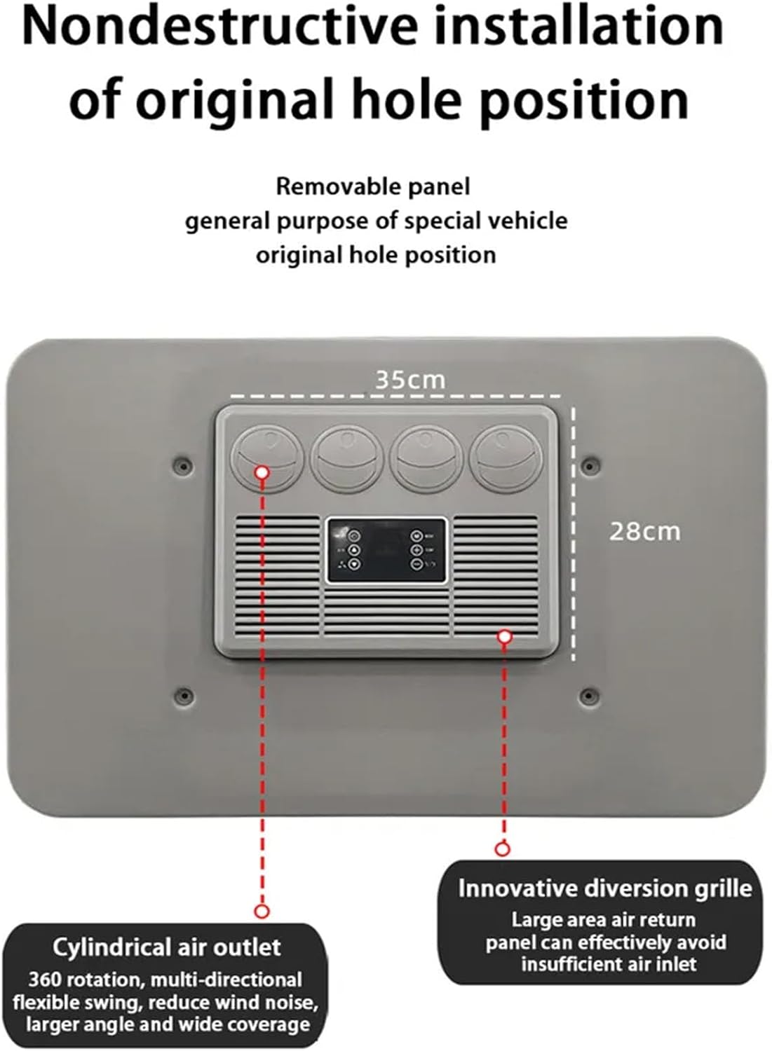 Wohnmobil-Klimaanlage, Klimaanlagen, Elektroauto-Klimaanlage, 12 V/24 V Dachparkklimaanlage Für Wohnmobil, Wohnwagen, Wohnmobil, LKW（24V）