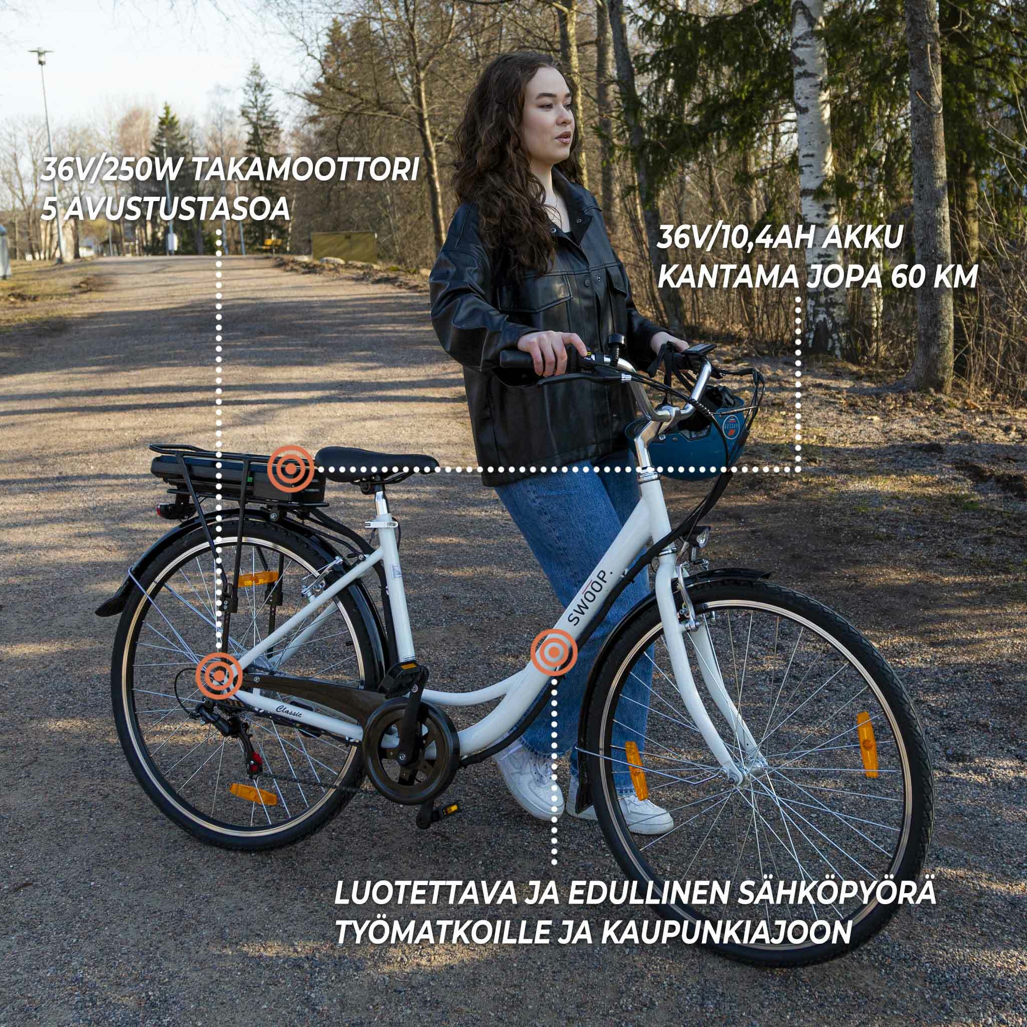 Swoop E-Bike Classic, Damen 28 Wei