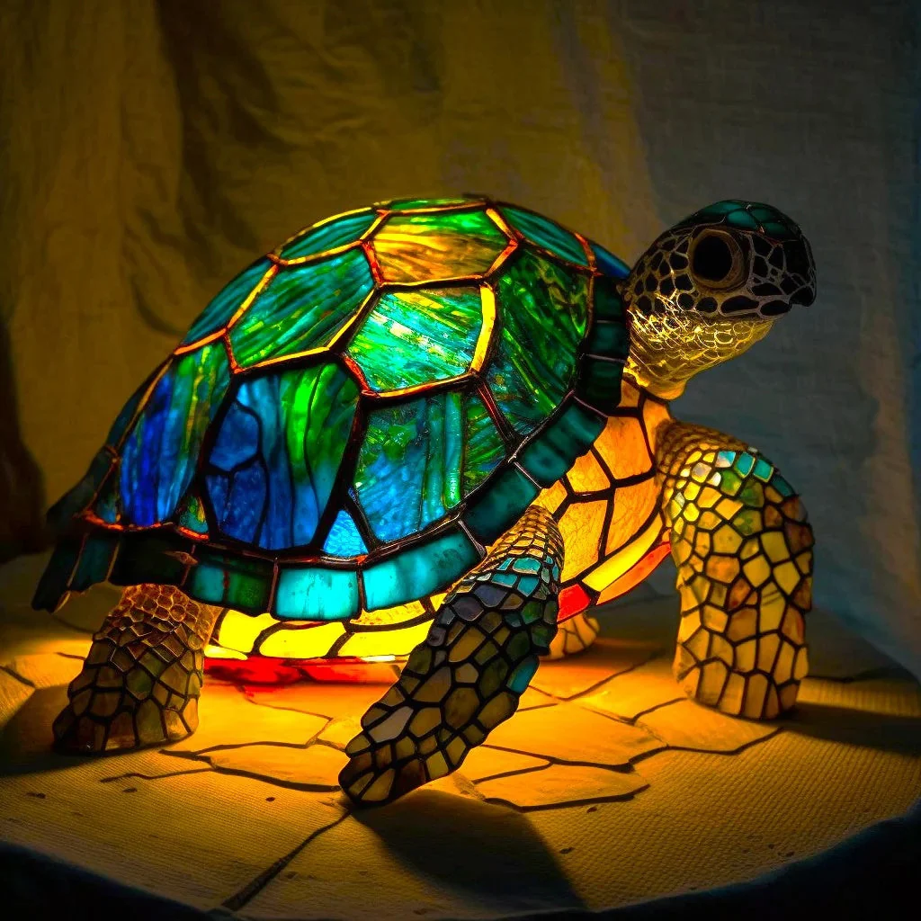 Tischlampe im Tierdesign aus Glas