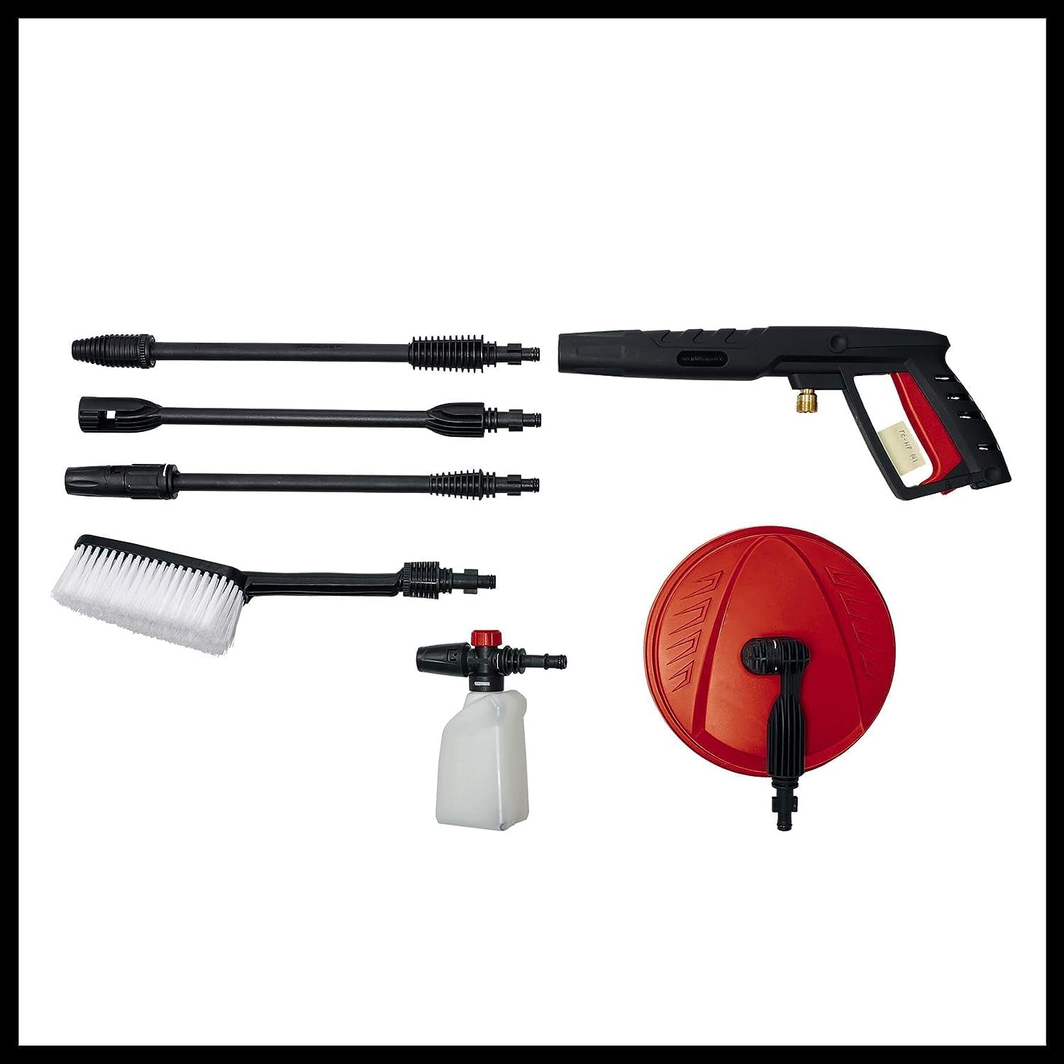 Einhell Hochdruckreiniger TE-HP 140 (1.900 Watt, max. 140 bar, modulares Quick-Couple-System, inkl. Hochdruckschlauch, Pistole, Lanze, div. Düsen, Bürste, Sprühmittelbehälter)