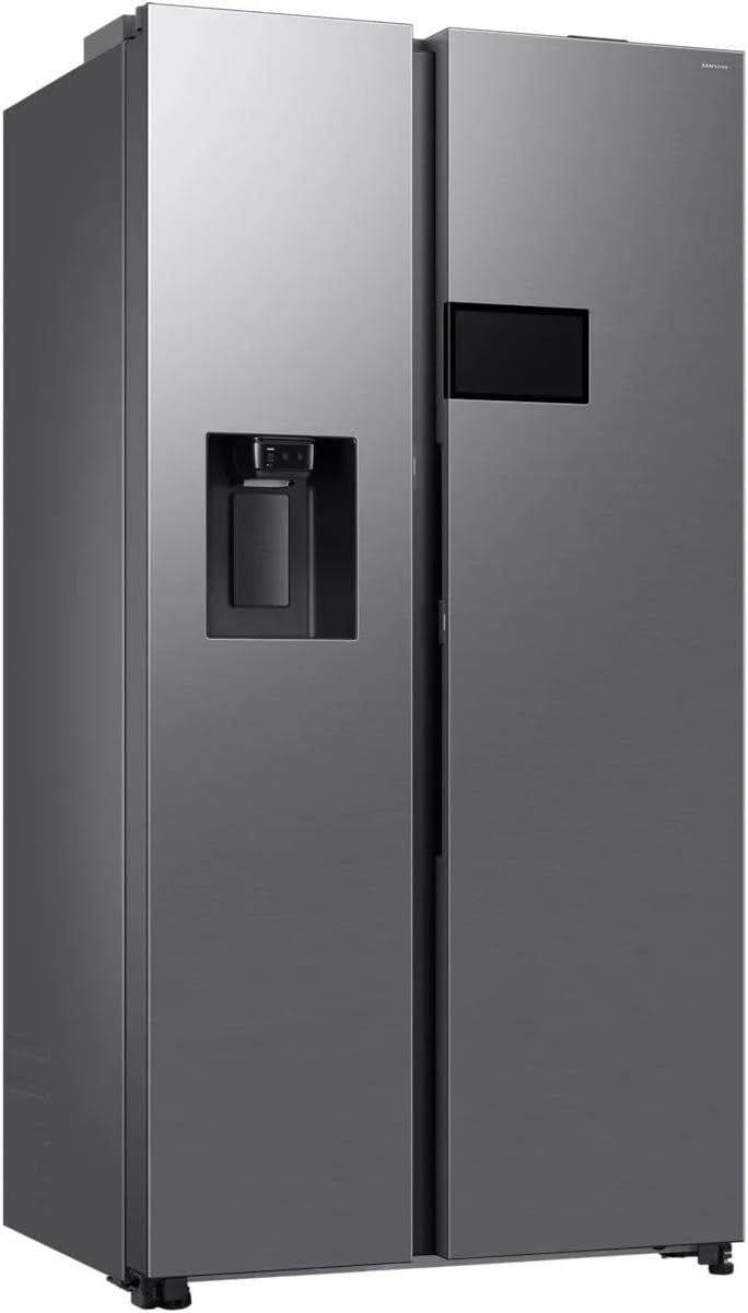Samsung RS90F65EDTEF Réfrigérateur-congélateur côte à côte, réfrigérateur AI avec congélateur, 178 cm, 621 L, distributeur d'eau/glaçons avec réservoir d'eau, AI Home, commande vocale, aspect inox