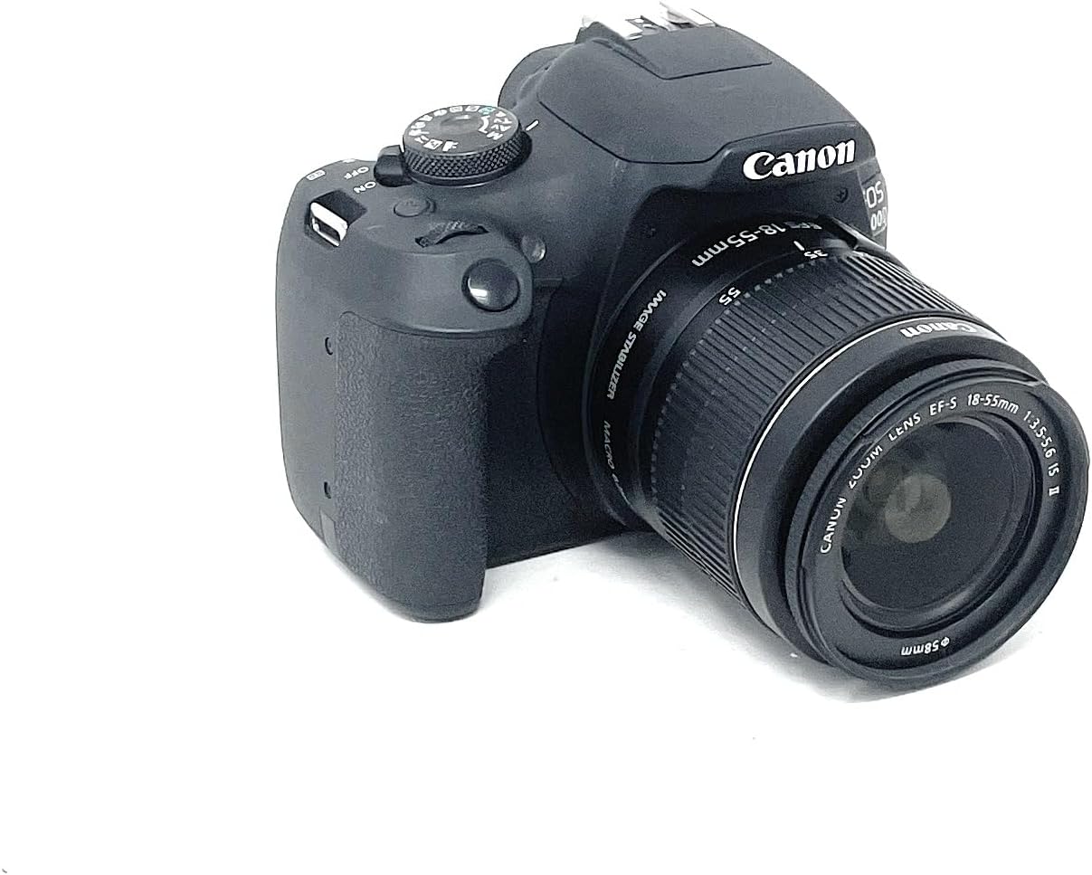 Canon Cámara réflex digital EOS 2000D APS-C con objetivo EF-S de 18-55mm | 24,1 megapíxeles, pantalla LCD fija de 3 pulgadas, vídeo Full HD, Dual Pixel CMOS AF y Wi-Fi y Bluetooth