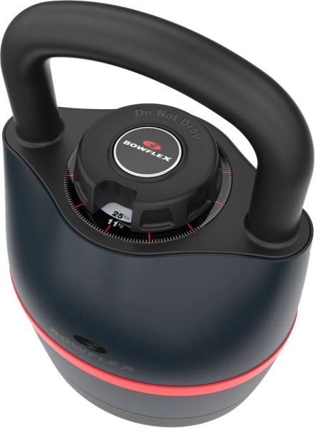 Bowflex SelectTech 840 Adjustable Kettlebell, 6 Weight Settings from 8-40 lbs, Single, Free 1-Year Jrny Membership, Size: Large, Black