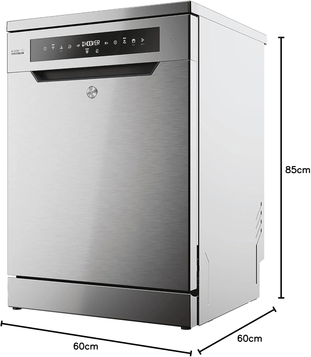 Hoover HF 4C6F0PW vaatwasser; 14 couverts; Vrijstaand, 60 cm breed; Energie-effici?ntieklasse C; Slimme bediening met wifi + bluetooth-technologie