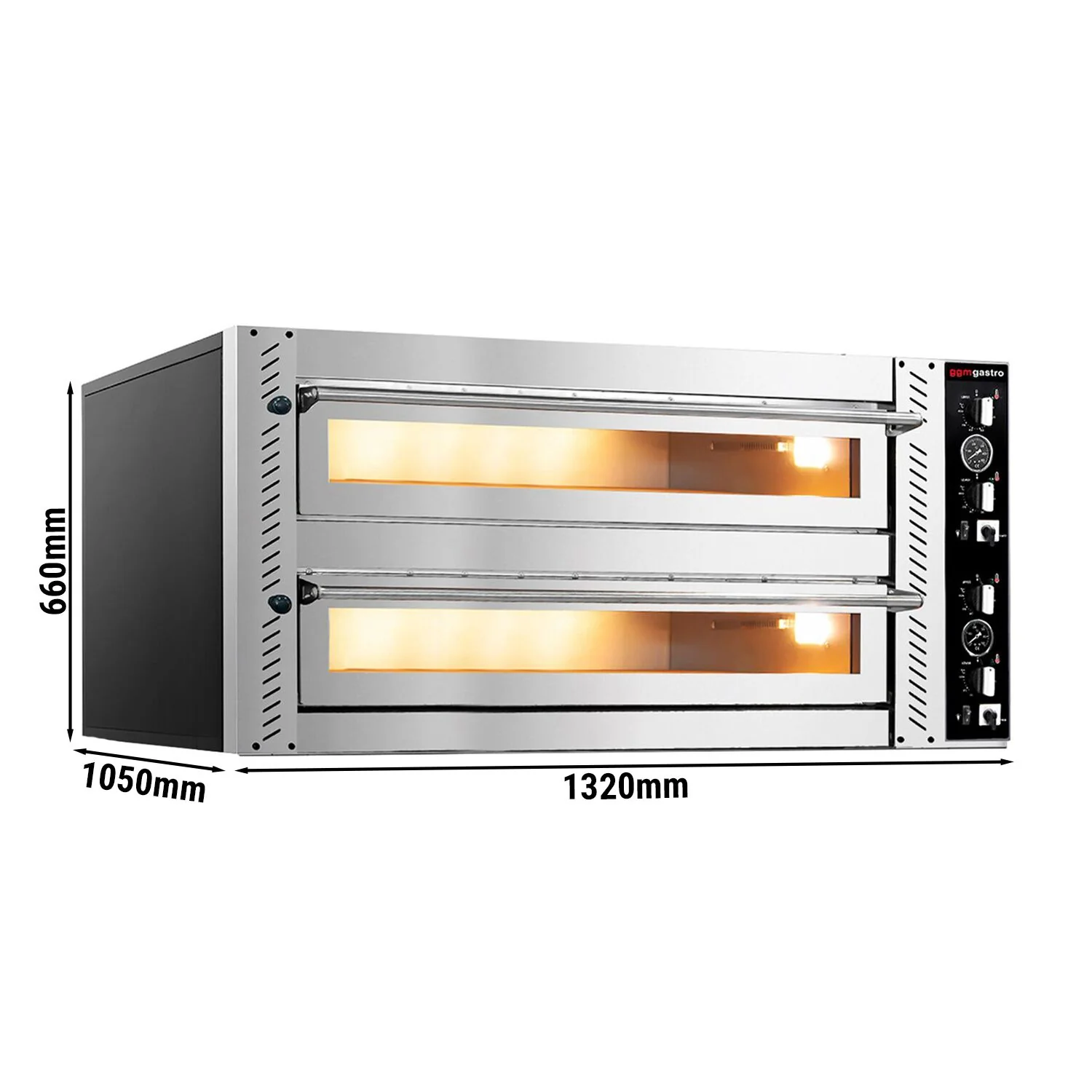 Pizzaovn 9+9x30 cm (dyp)